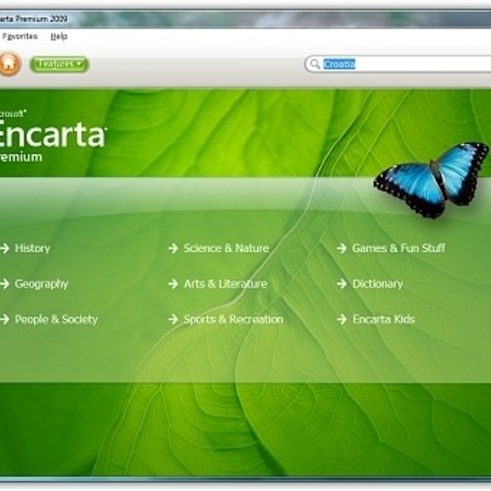 Where can you download Microsoft Encarta software for free?