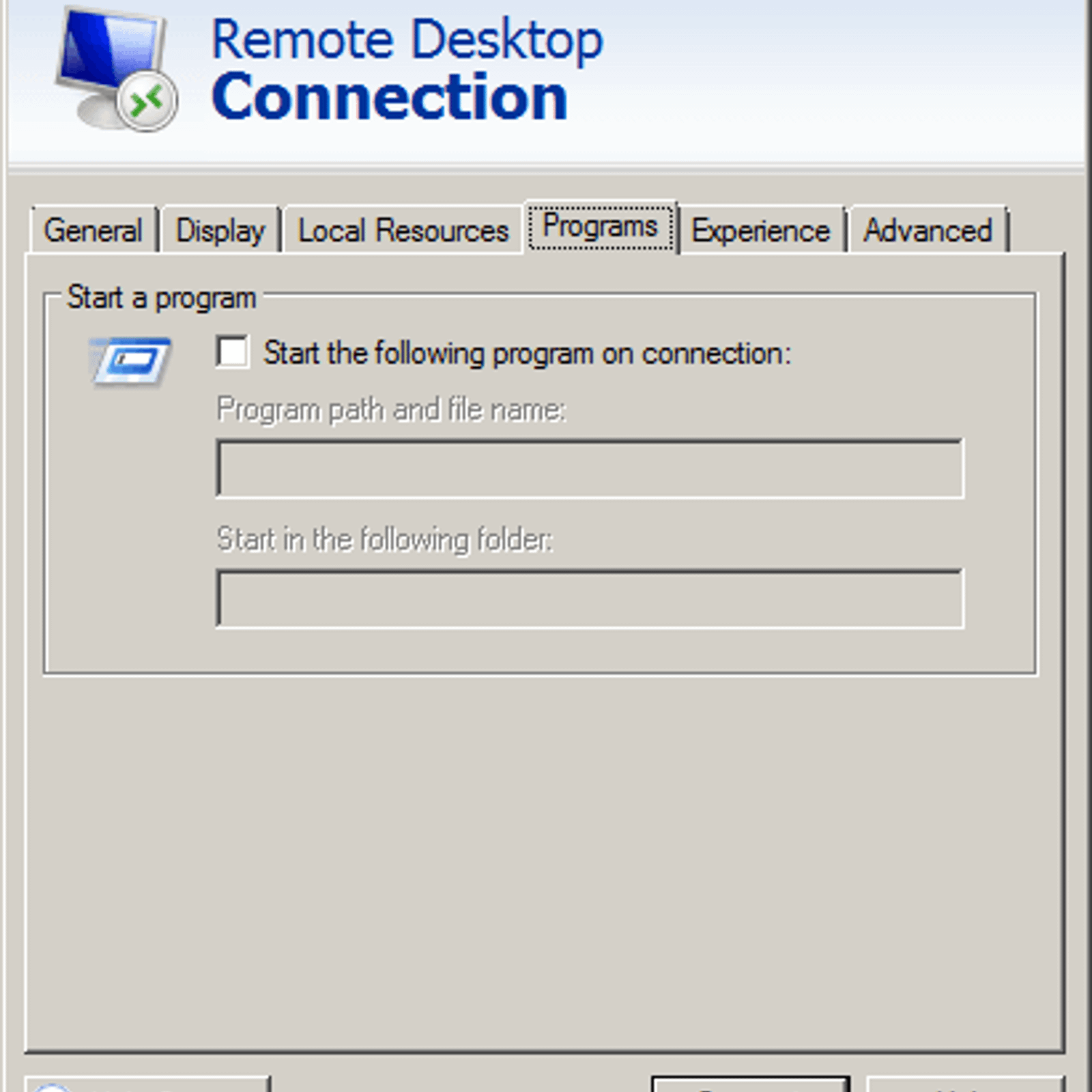 Connect To Remote Desktop Connection Vista