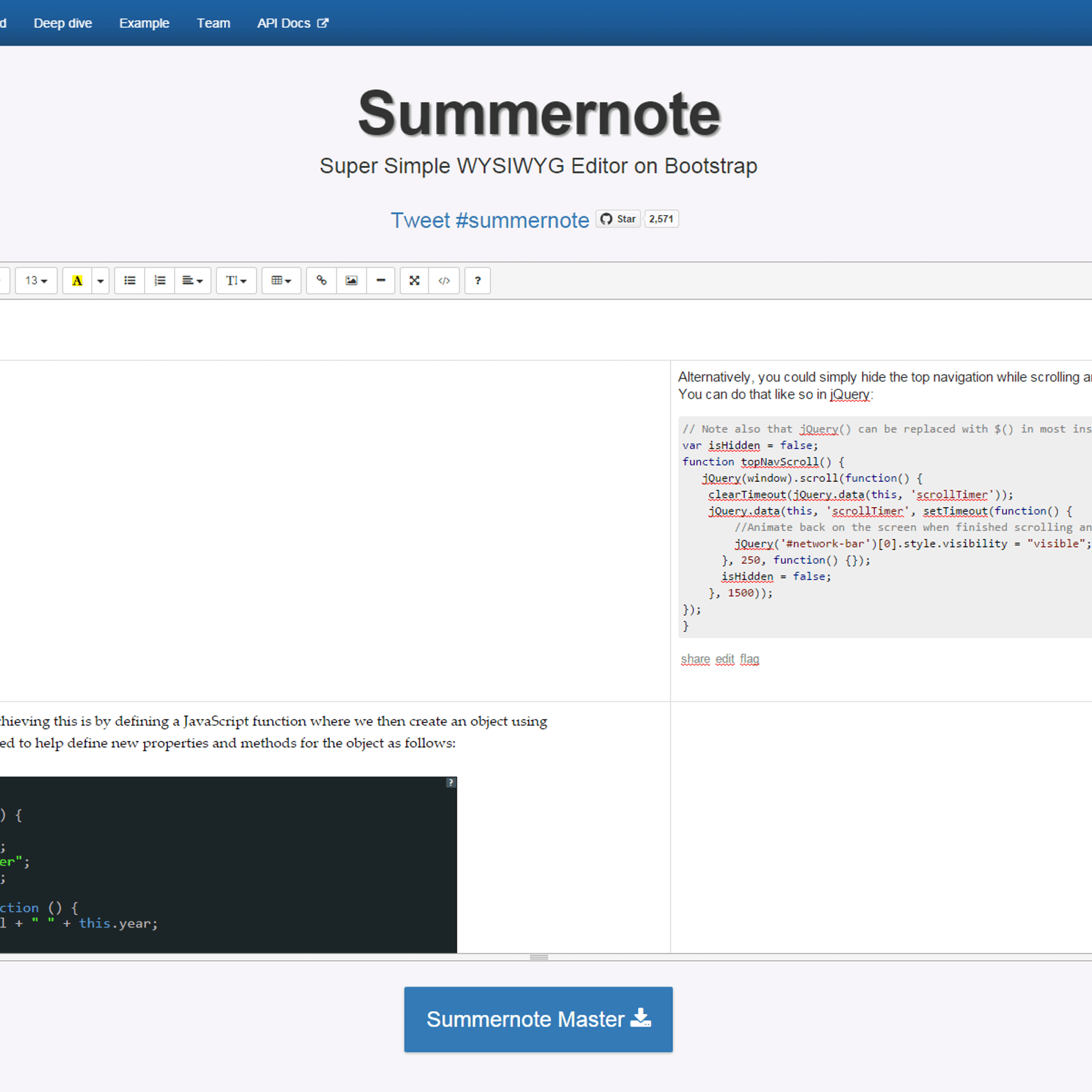 Using summernote inside Nested Bootstrap modal dialogs and solving the ...