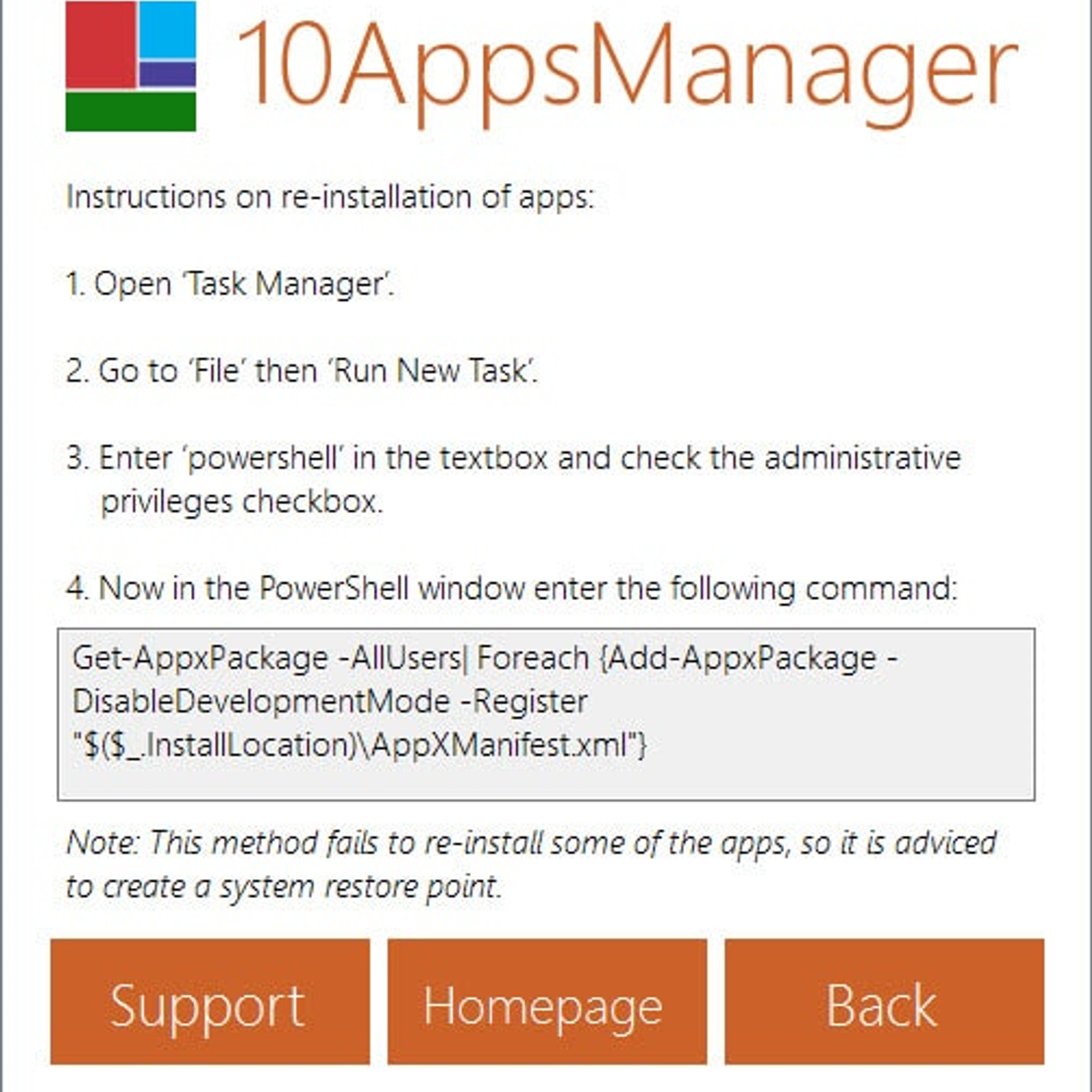 10appsmanager 2017