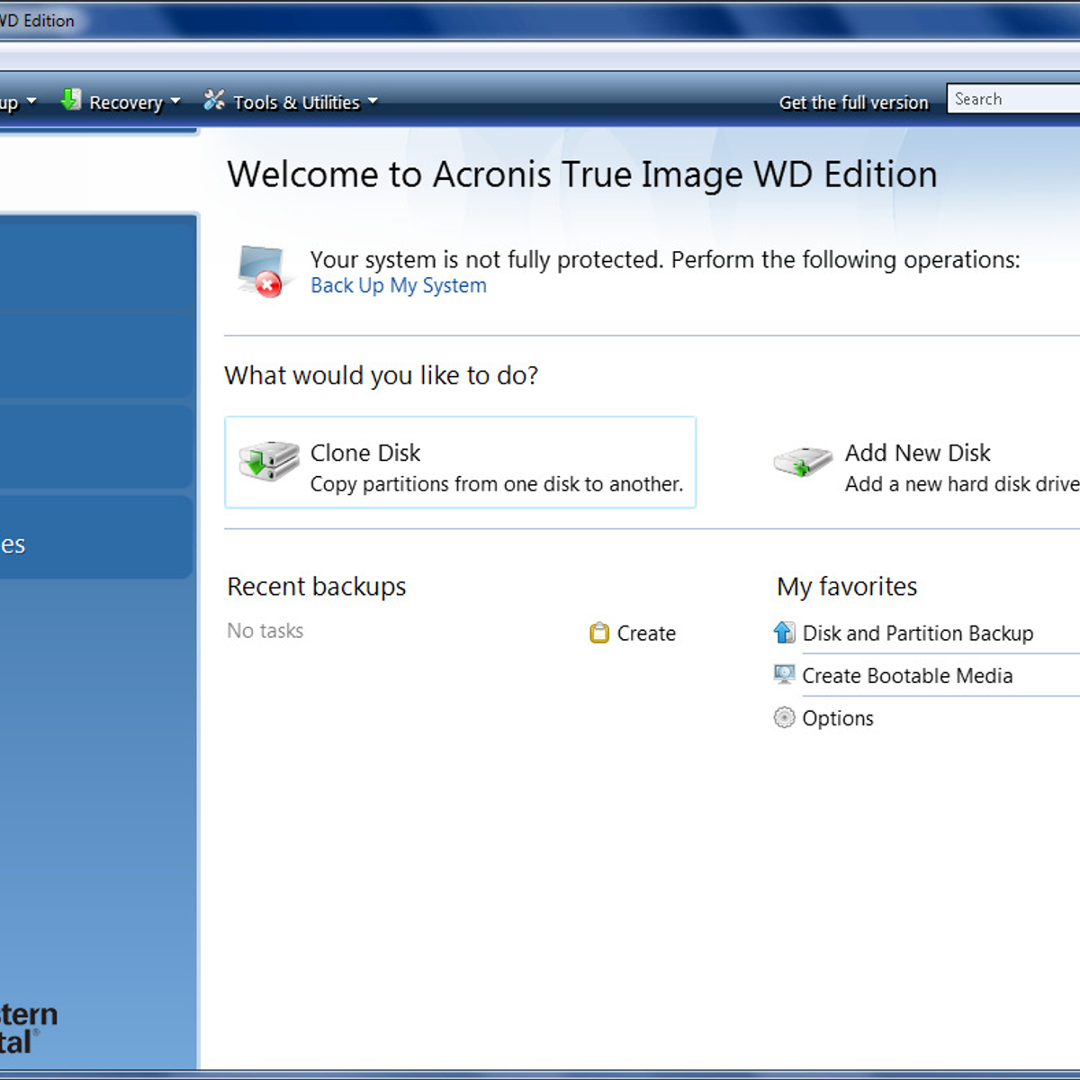 is acronis true image software included with wd my passport