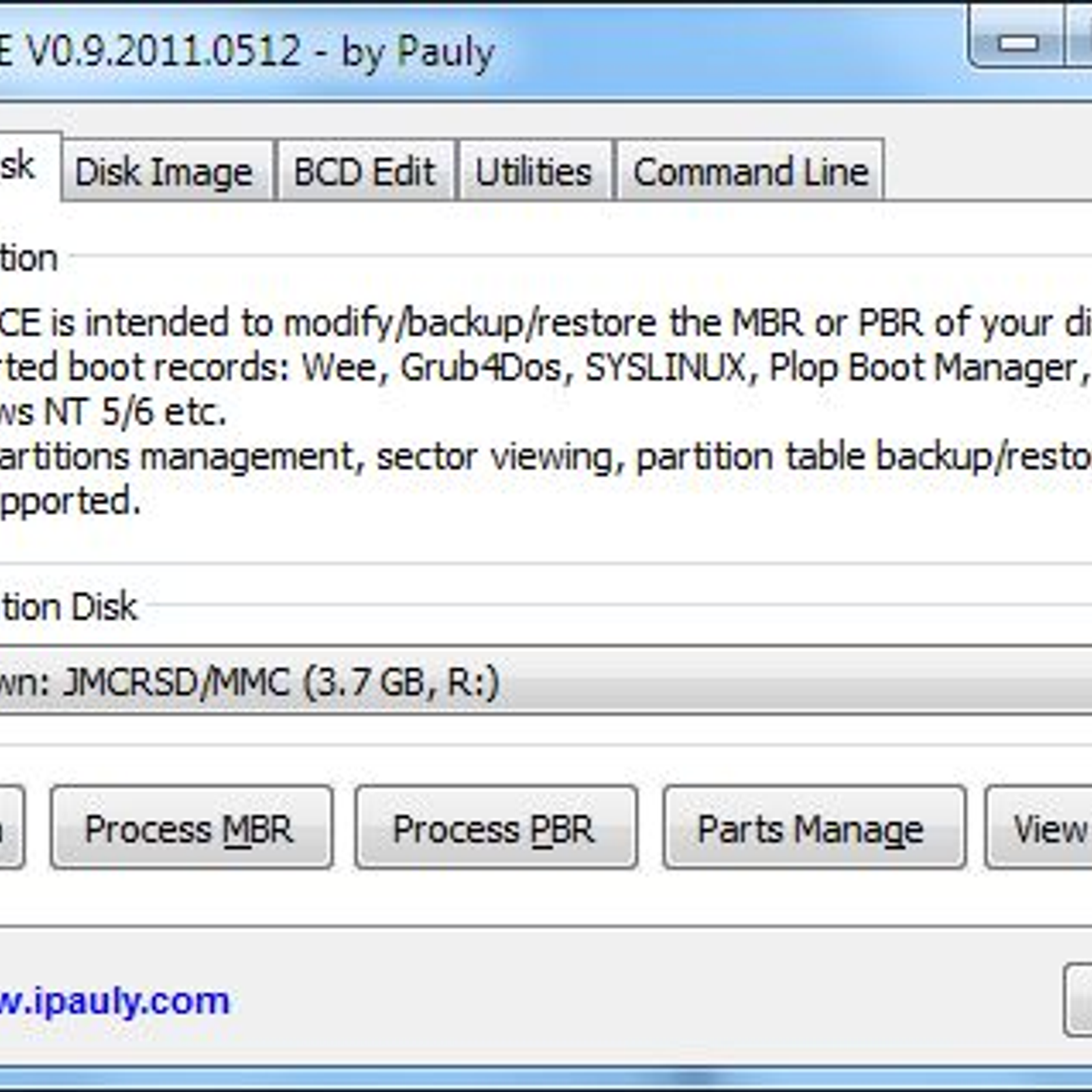 Флешка сисадмина. Загрузка с VHD Bootice. Программа Мульти Boot USB. Bootice Parts manage. Utility commands