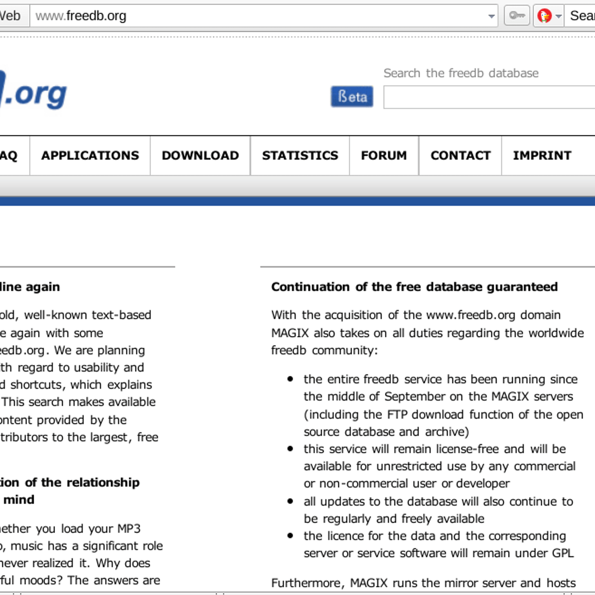 freedb Alternatives and Similar Websites and Apps