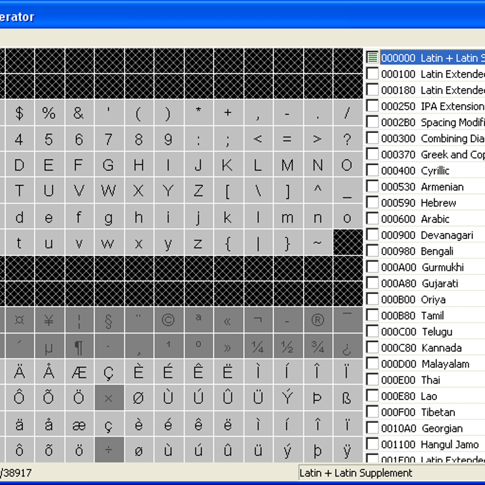 Bitmap Font Generator Online