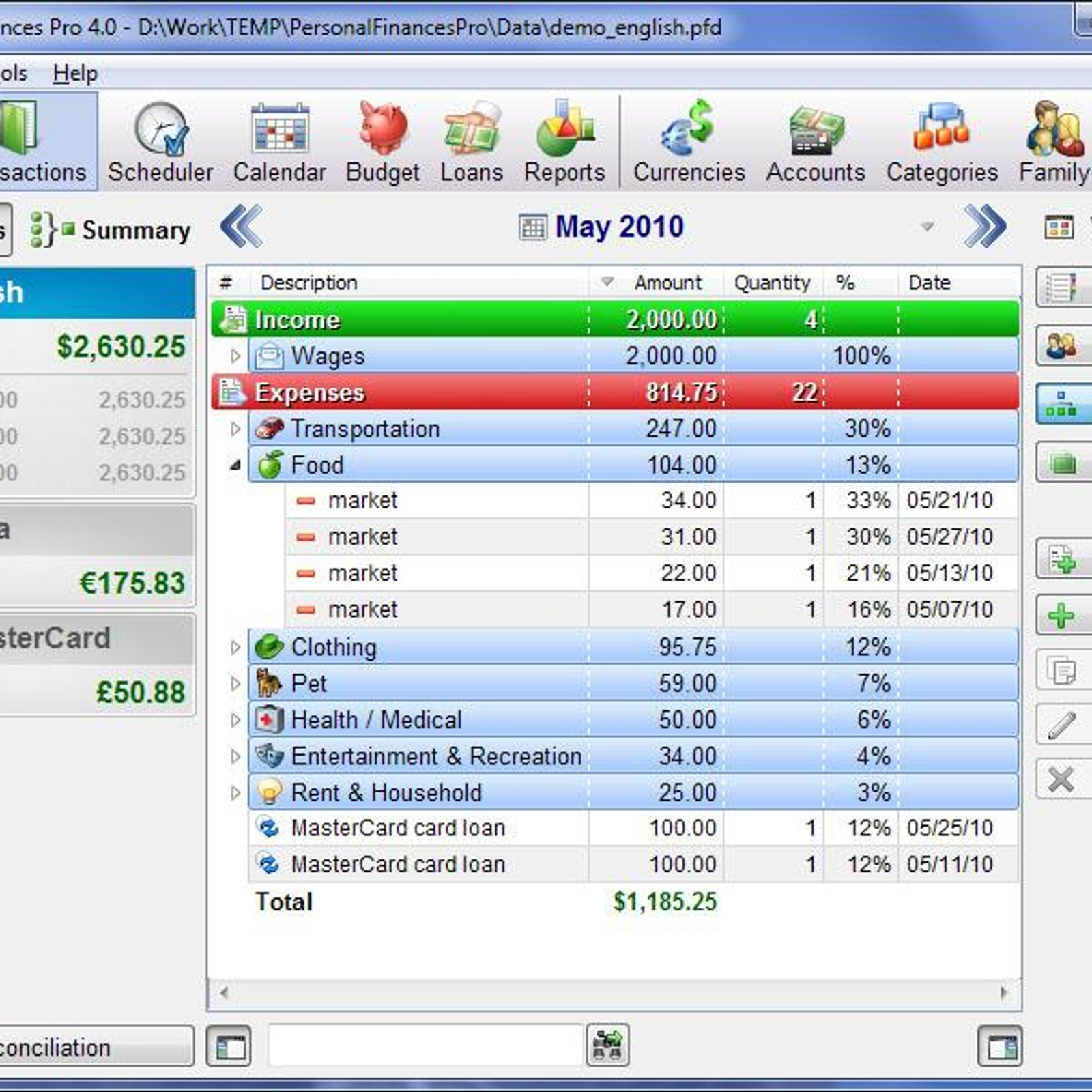 what s the best software for keeping track of your personal finances