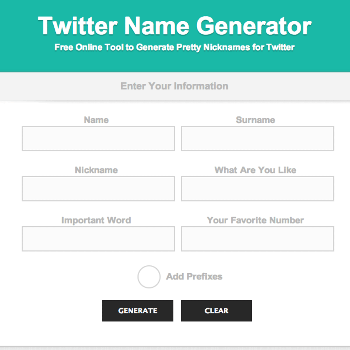 Twitter Name Generator Alternatives And Similar Websites And Apps