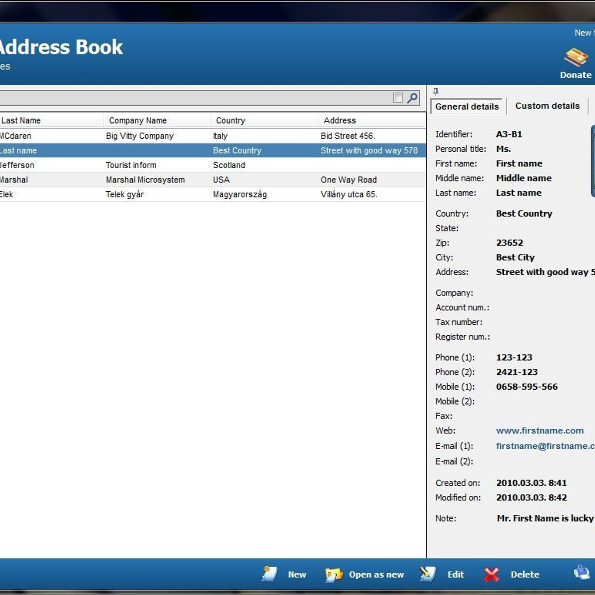 address book software free download for mac