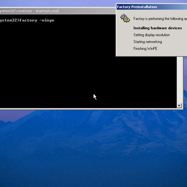 Windows preinstallation environment down…