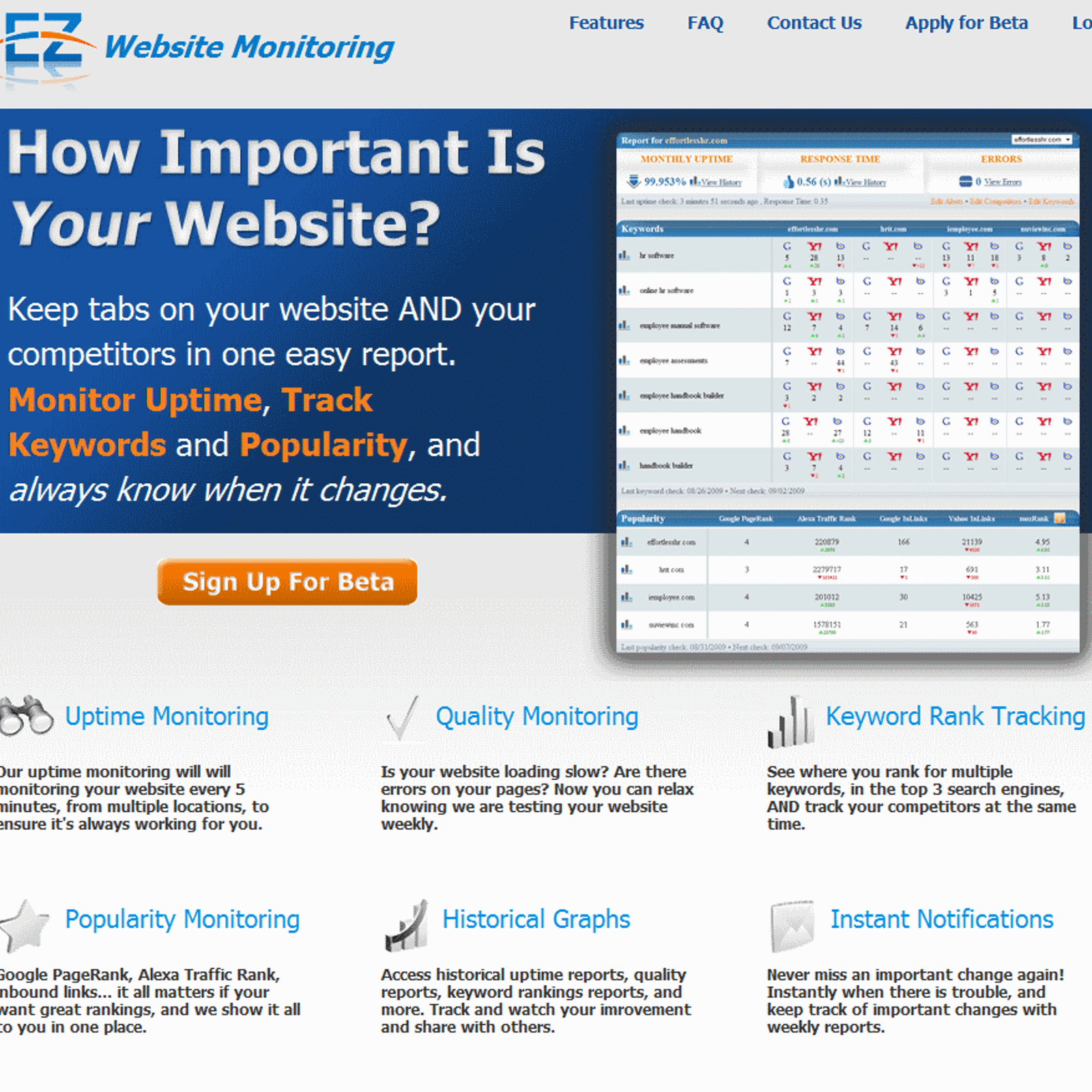 EZ Website Monitoring Alternatives and Similar Websites ...