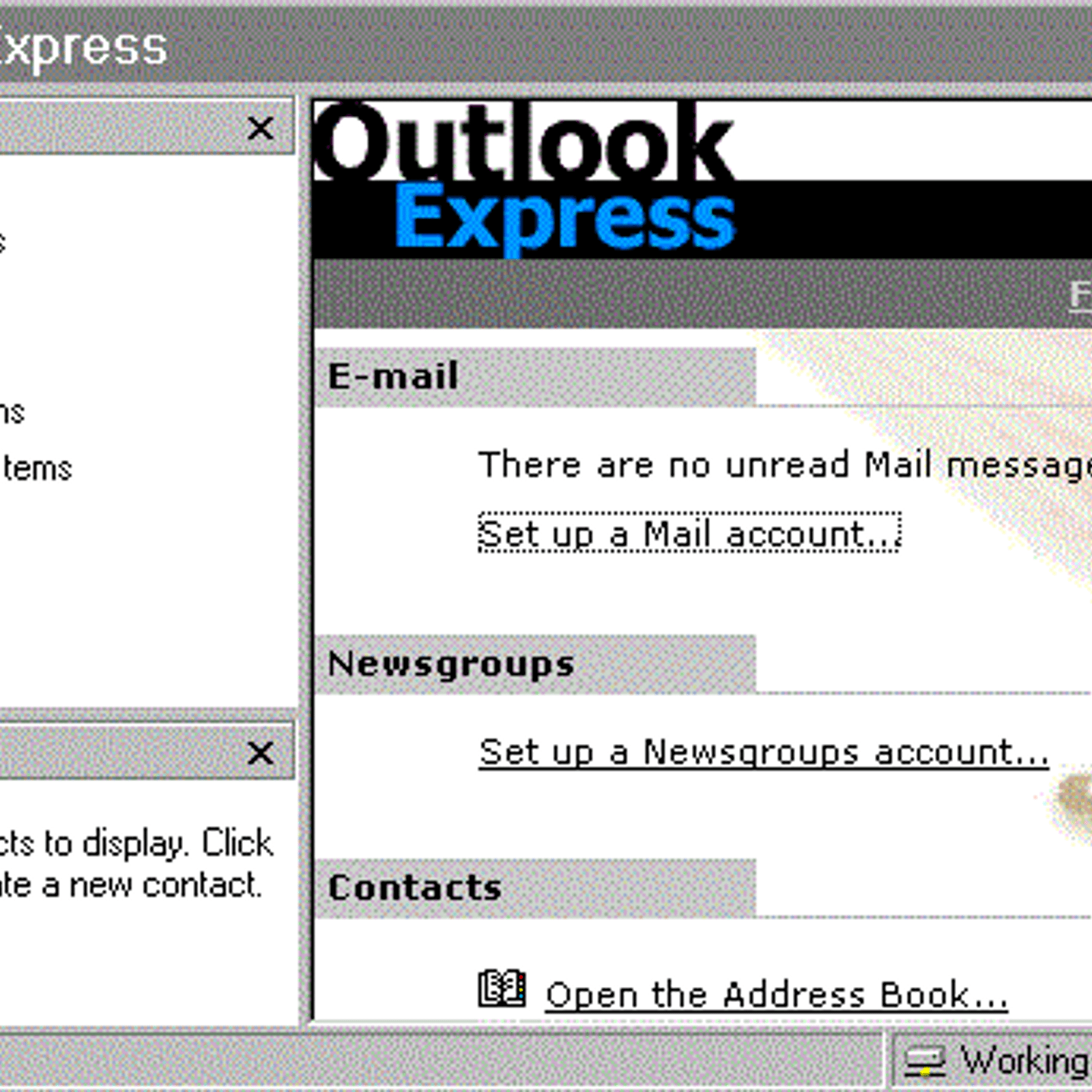 Out Look Express Update