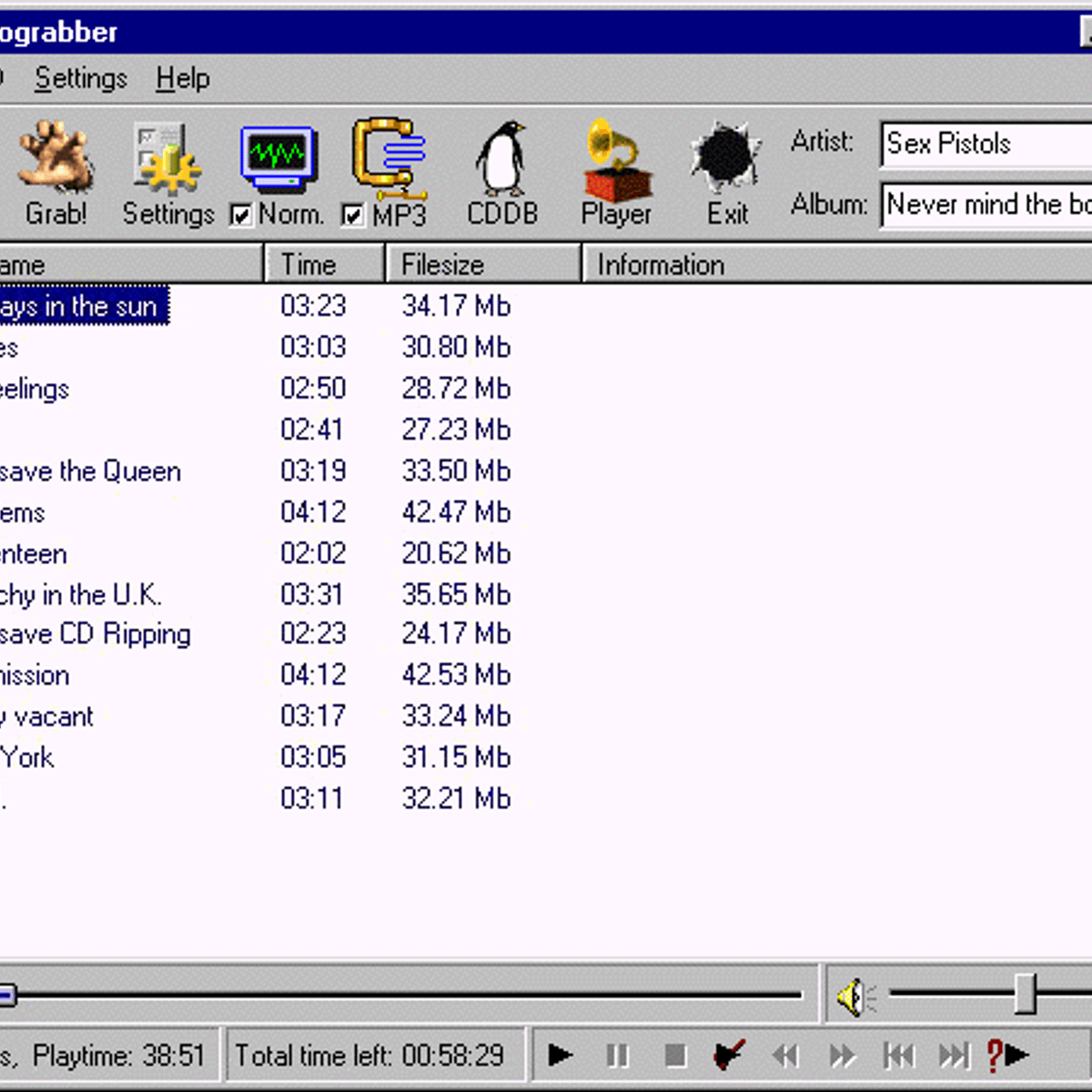 Cd ripping software