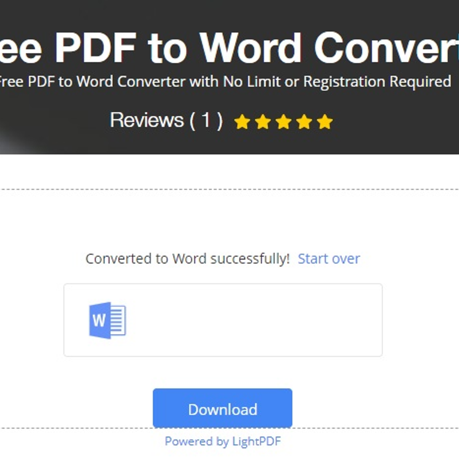 Pmd to word converter online
