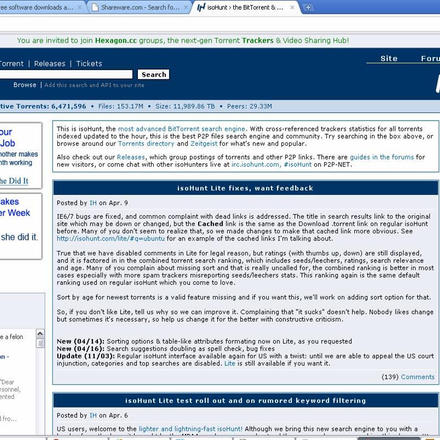 isoHunt Reviews and Features - AlternativeTo