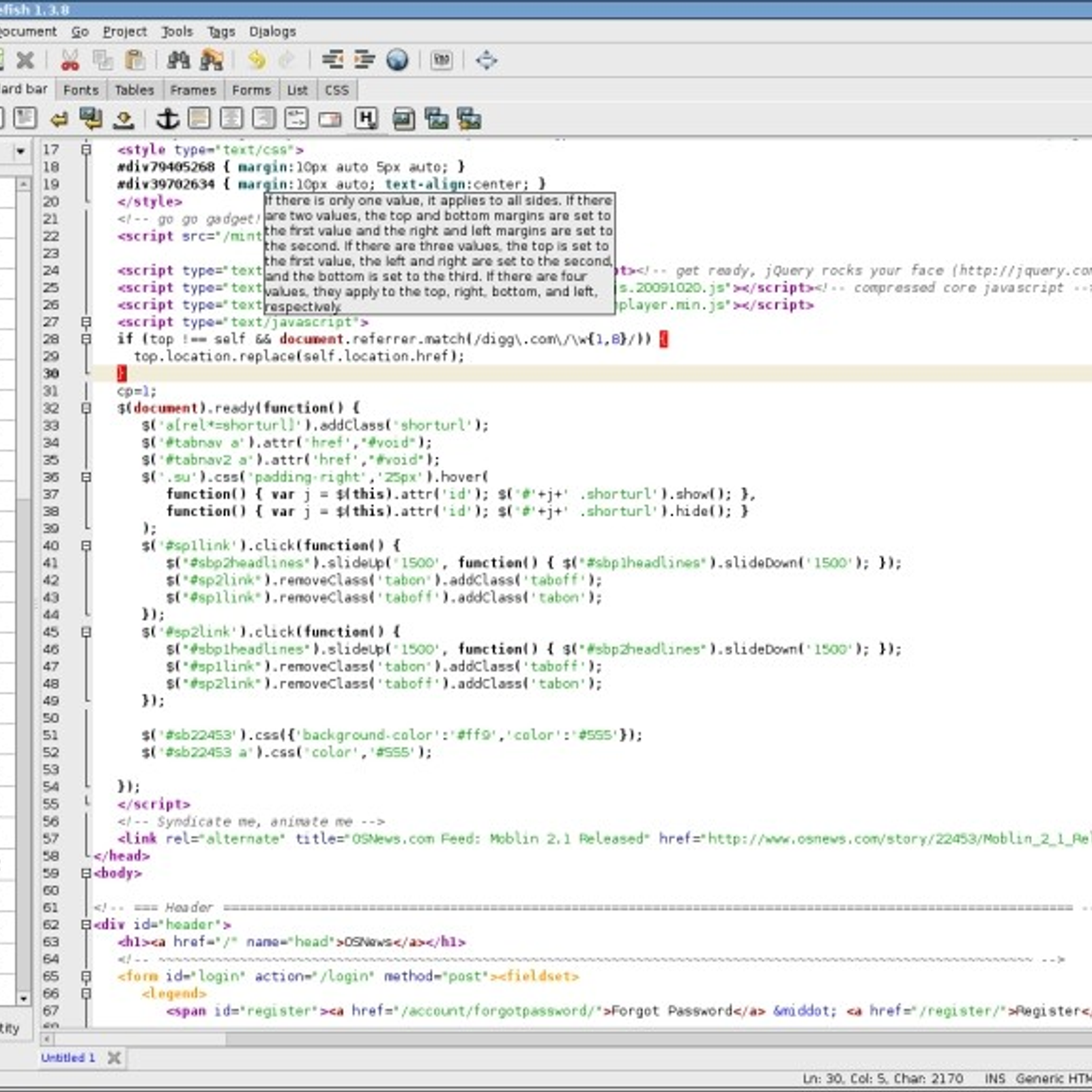 Bluefish Editor Design View | bluefish editor alternatives and similar software Bluefish Editor Design View | bluefish editor alternatives and similar software