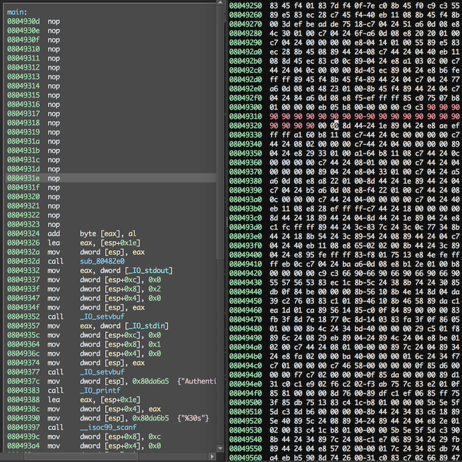 Binary alternative