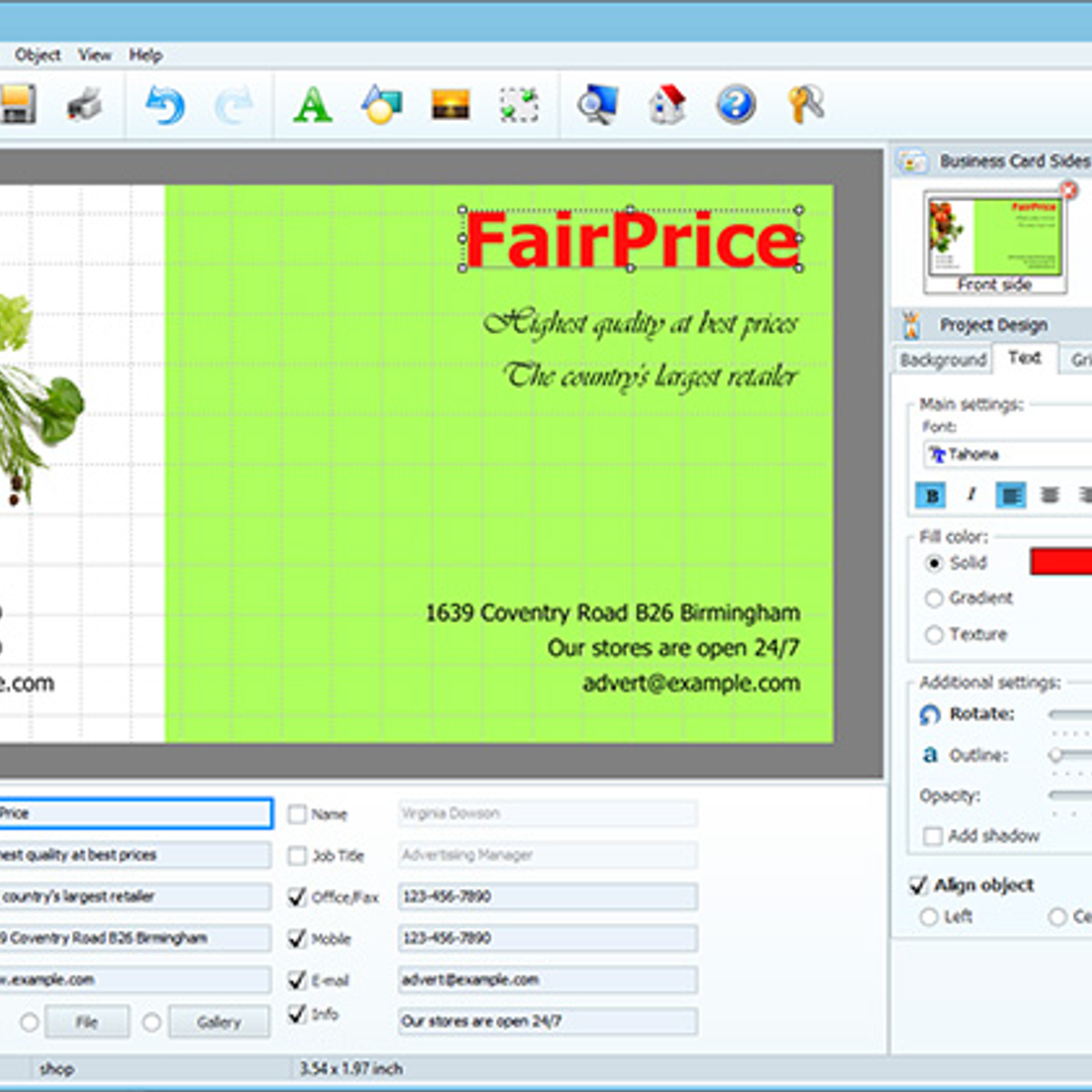 business card maker alternatives and similar software