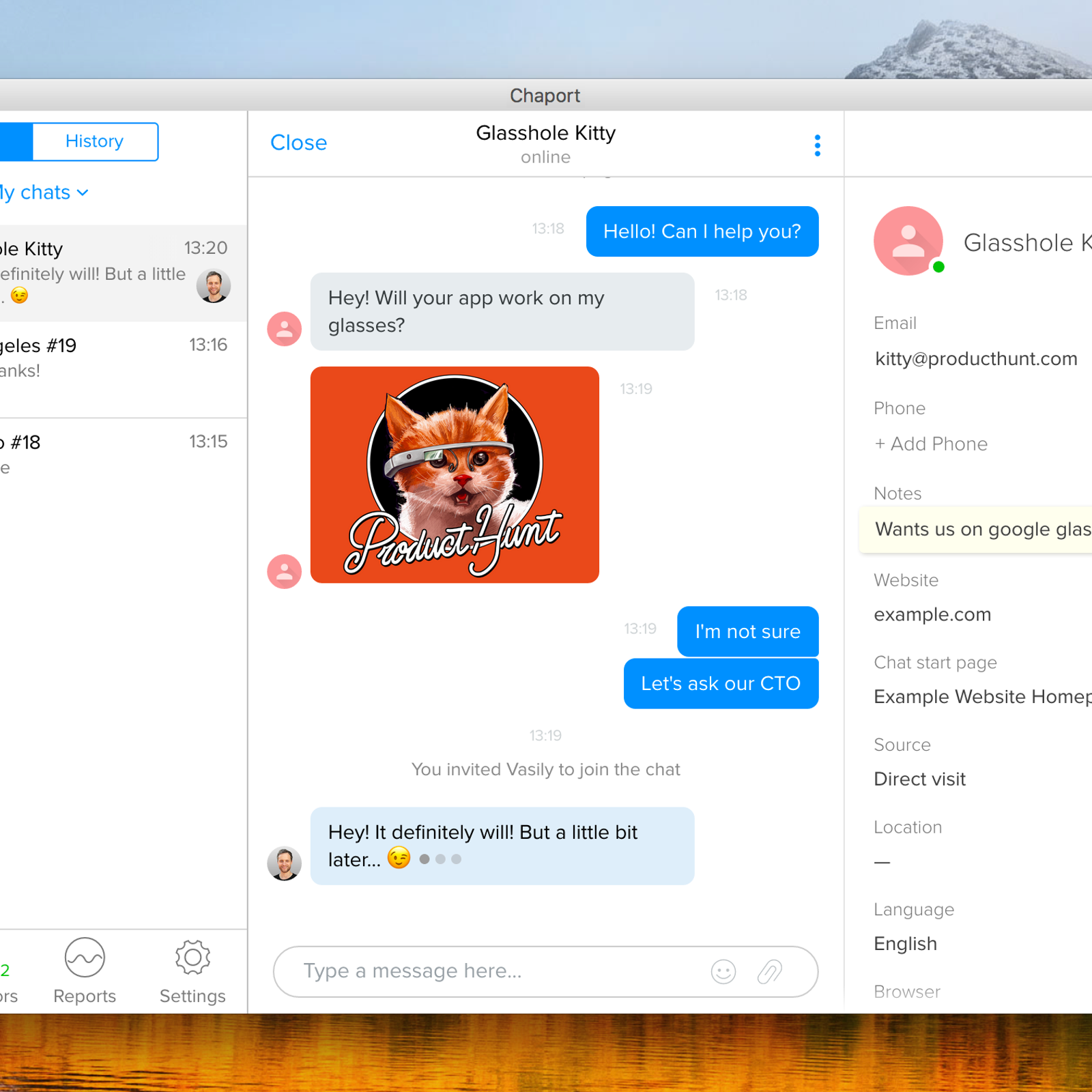 Tagged pets chat