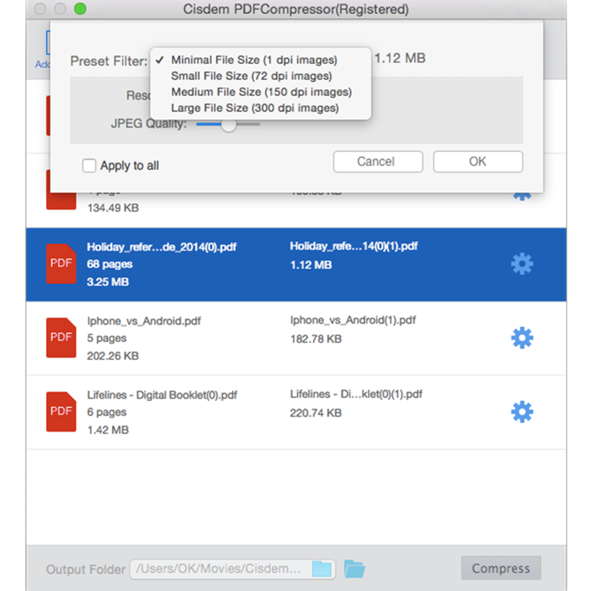 Compressor program
