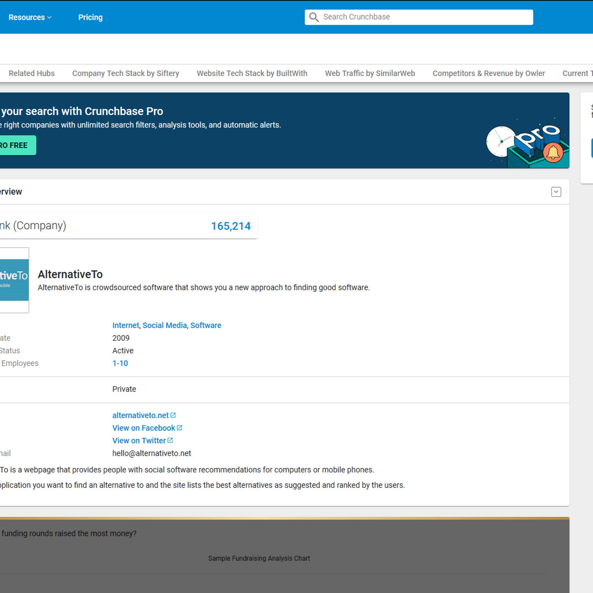 CrunchBase Reviews and Features AlternativeTo