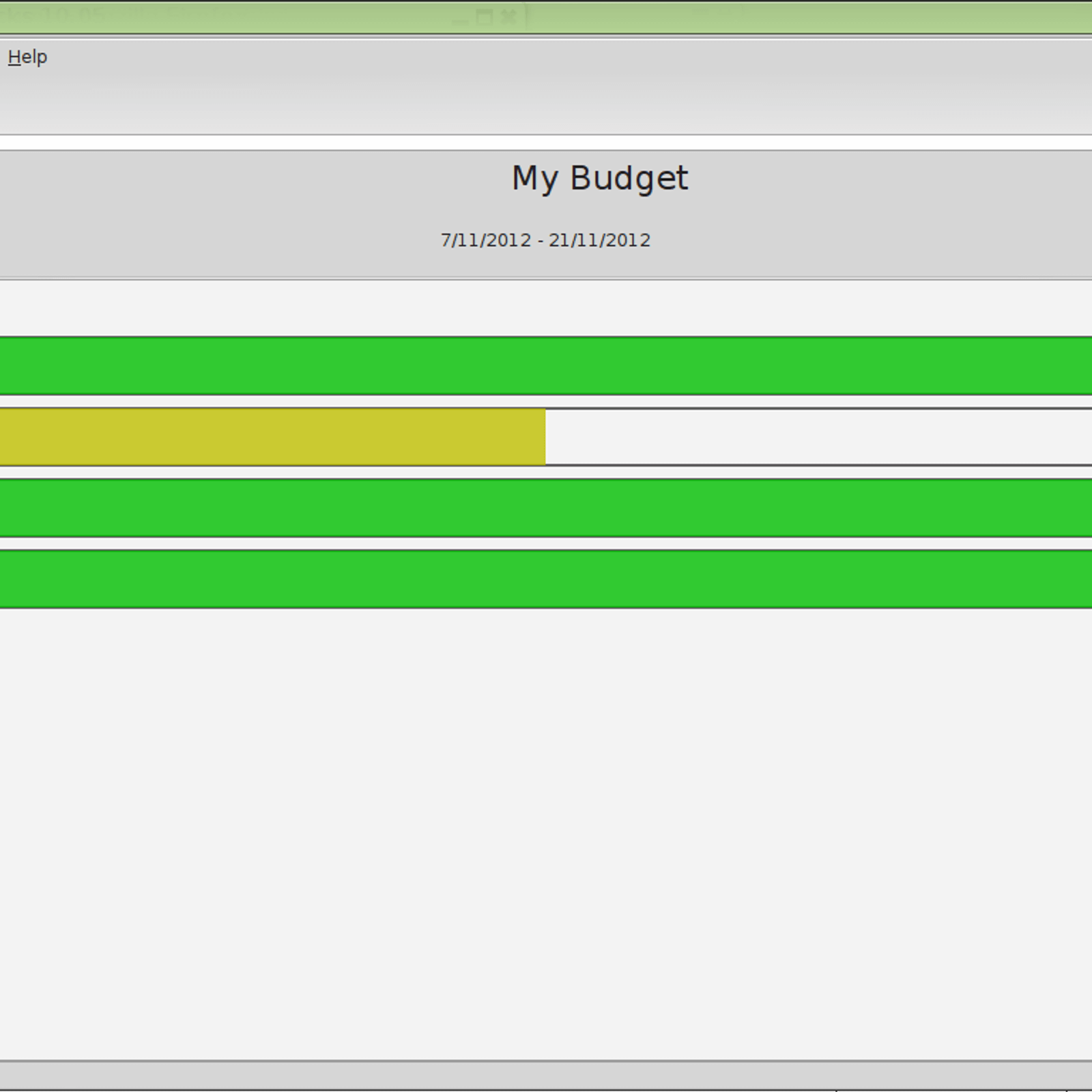 my budget file