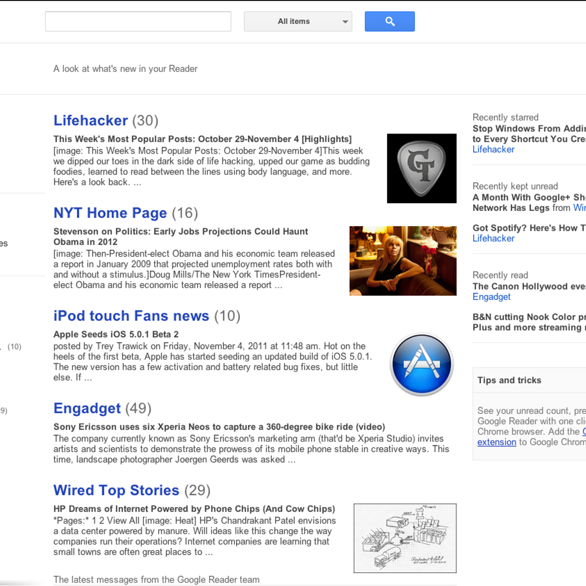 Google Reader Alternatives And Similar Software
