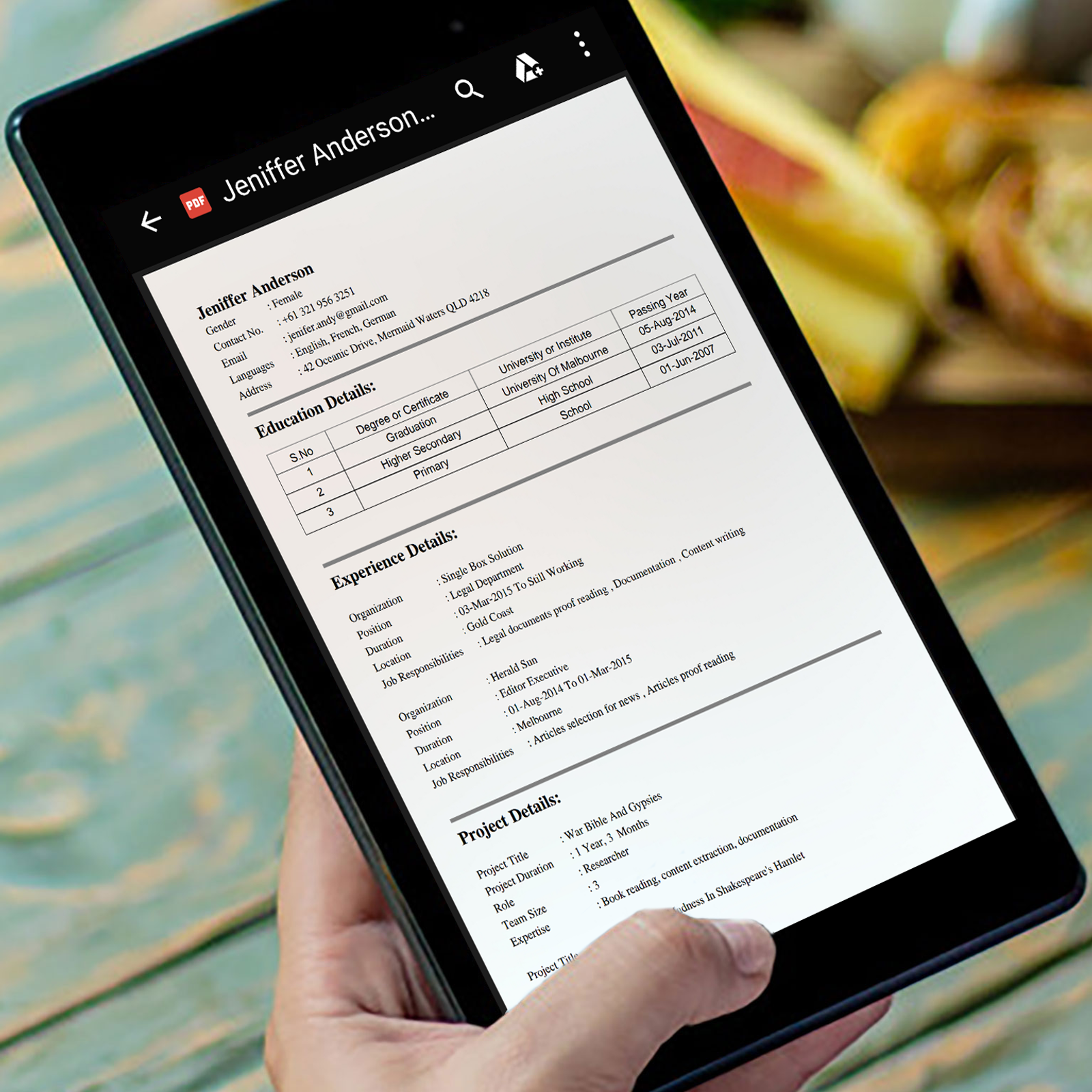 easy resume builder app