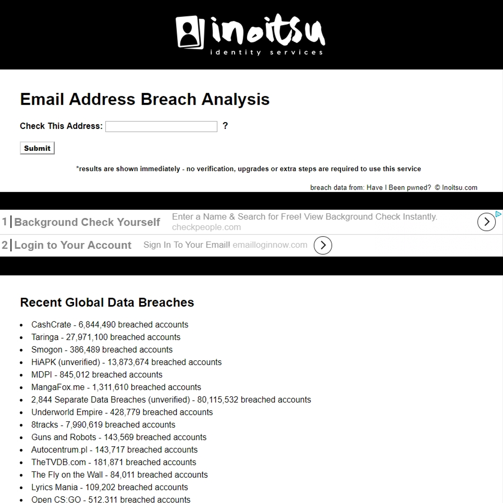inoitsu email address breach