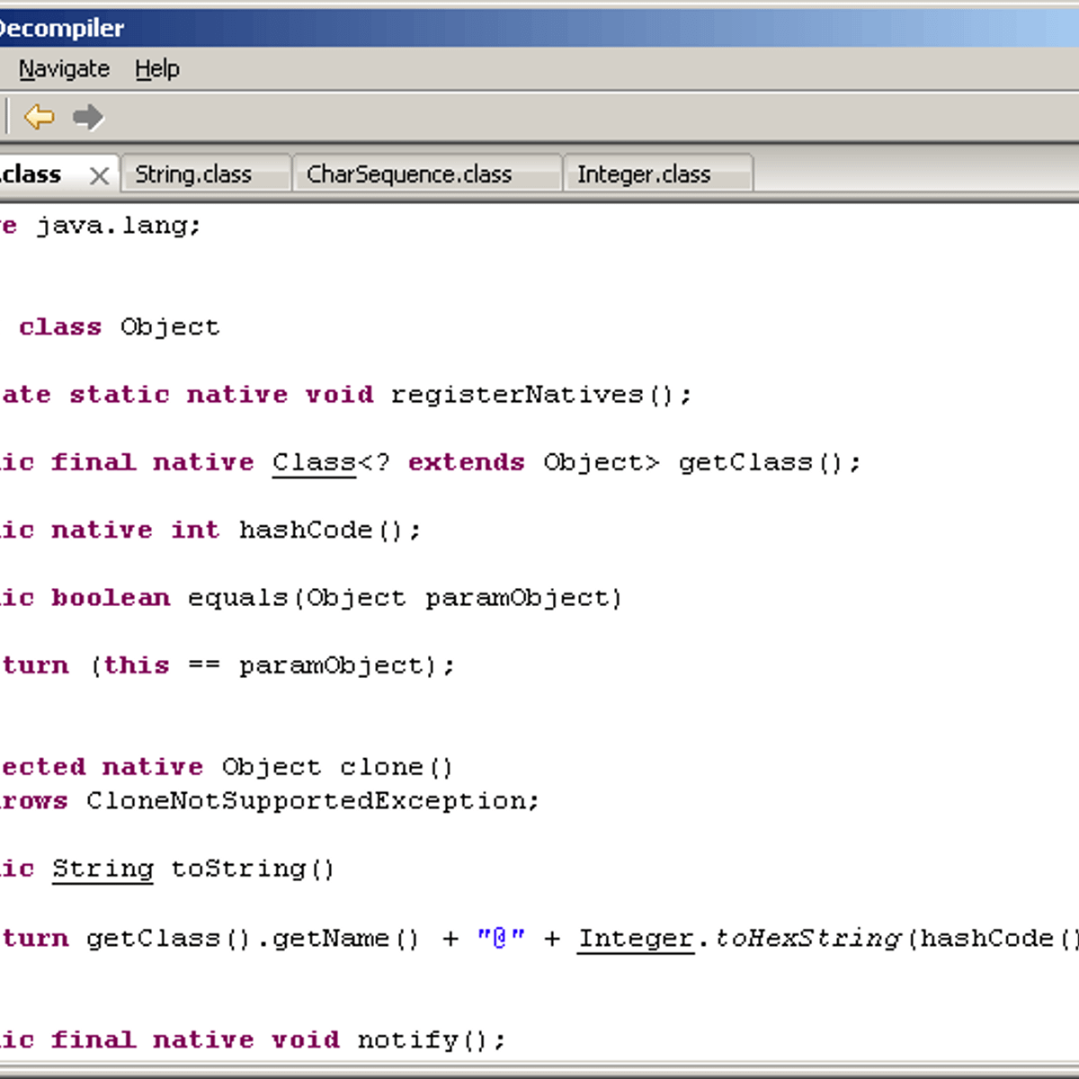 Decompiler Decompiler