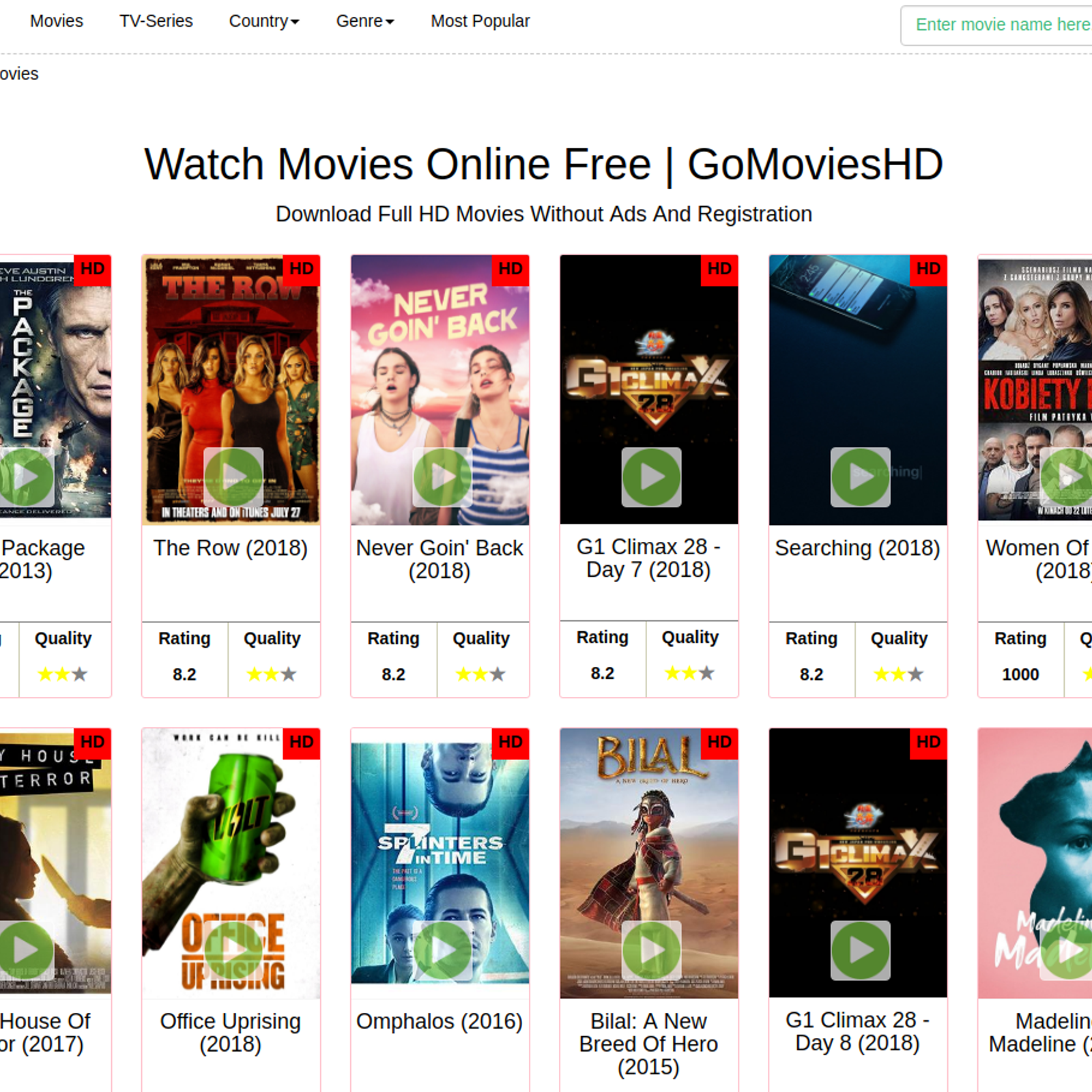 GoMoviesHD Alternatives and Similar Software