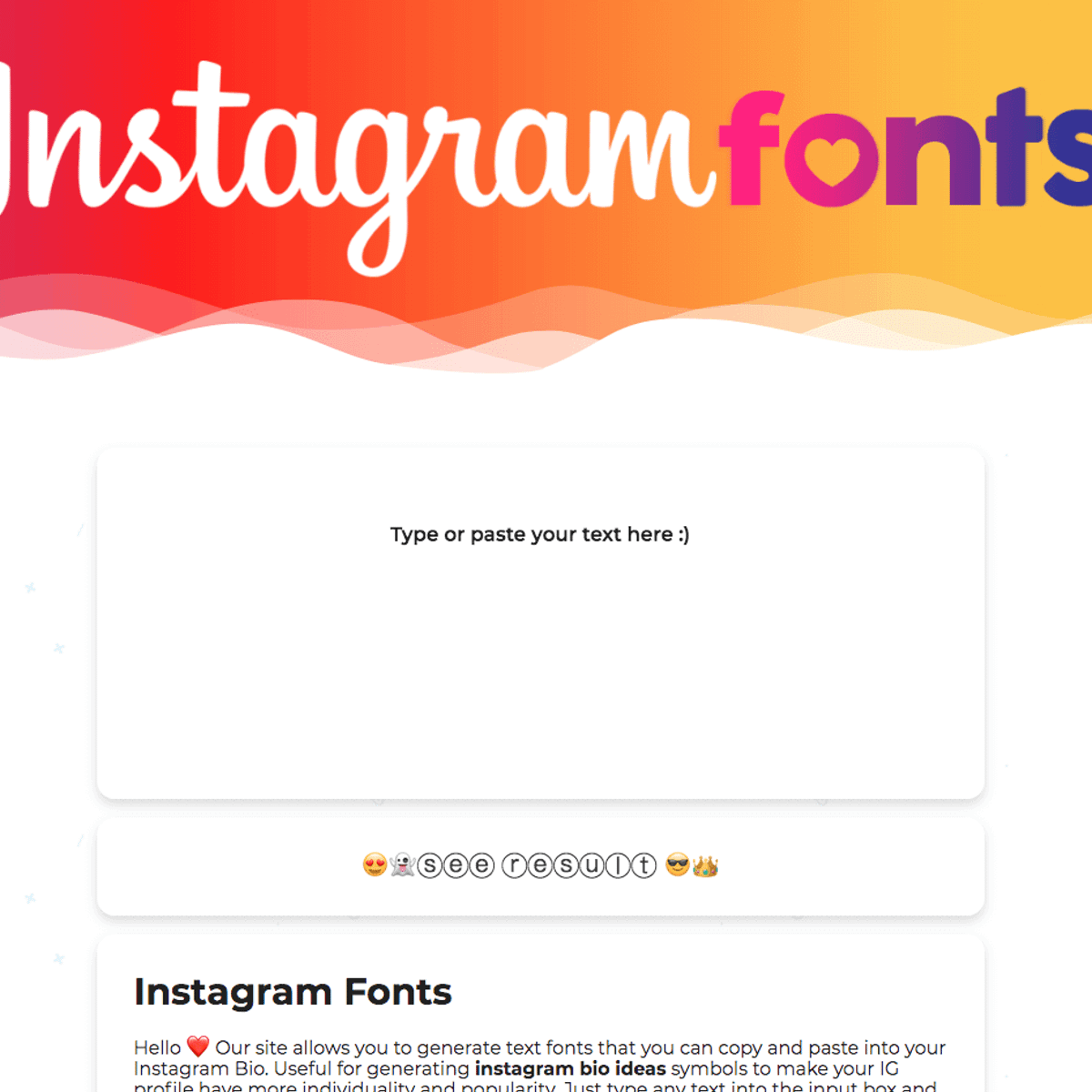 Instagram Fonts Alternatives and Similar Websites and Apps ...