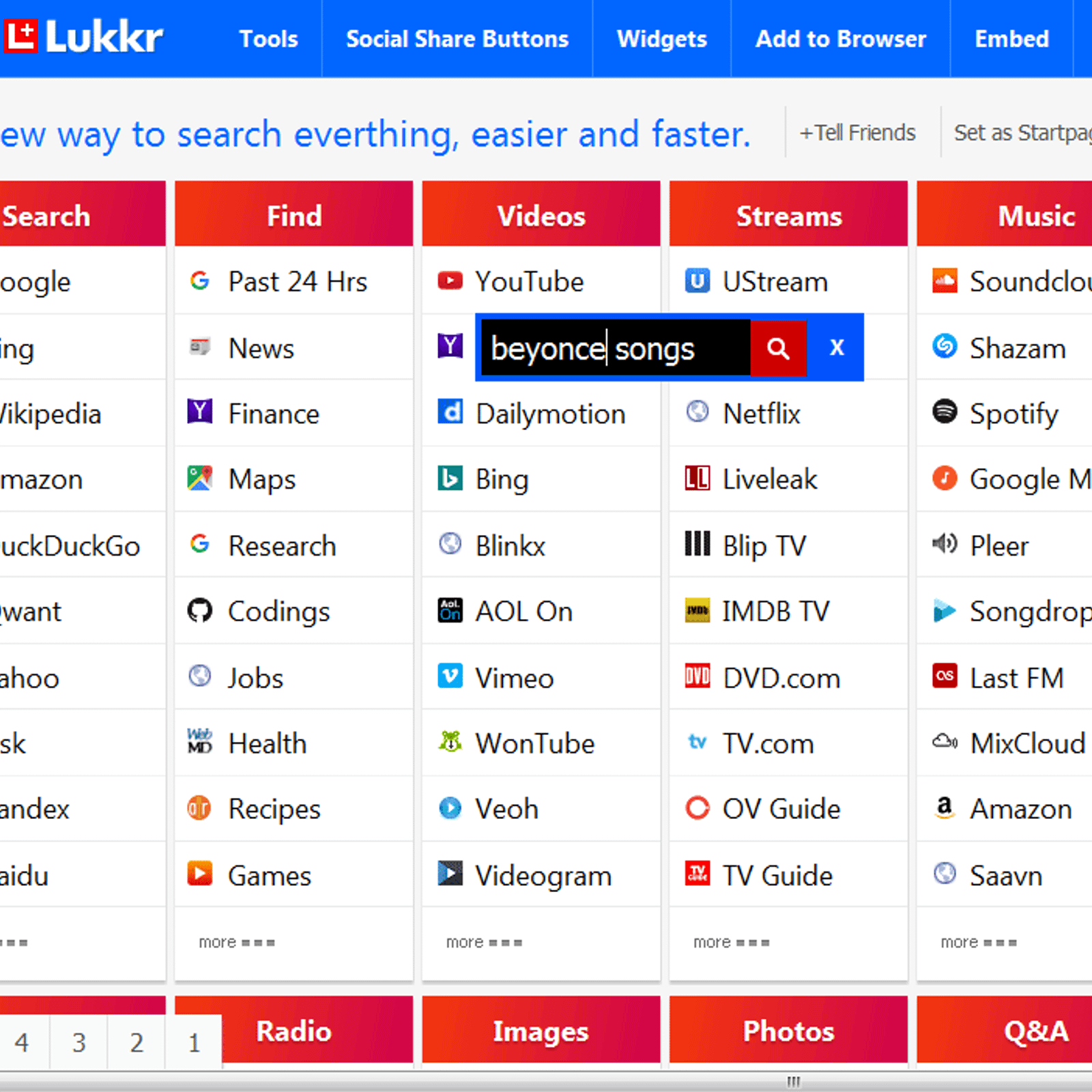 lukkr search alternatives and similar websites and apps