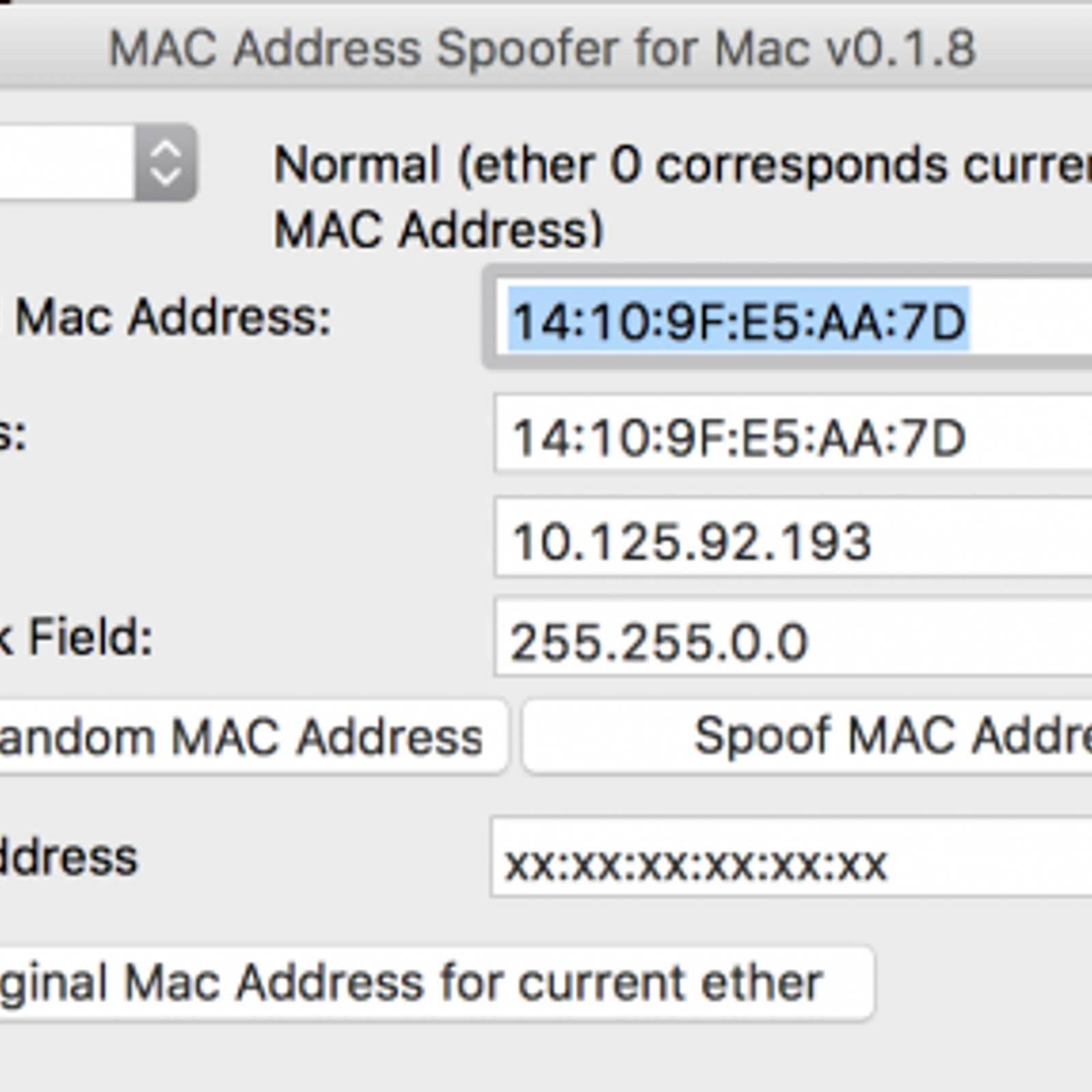 Wifispoof 2 0 – change your wifi mac address password