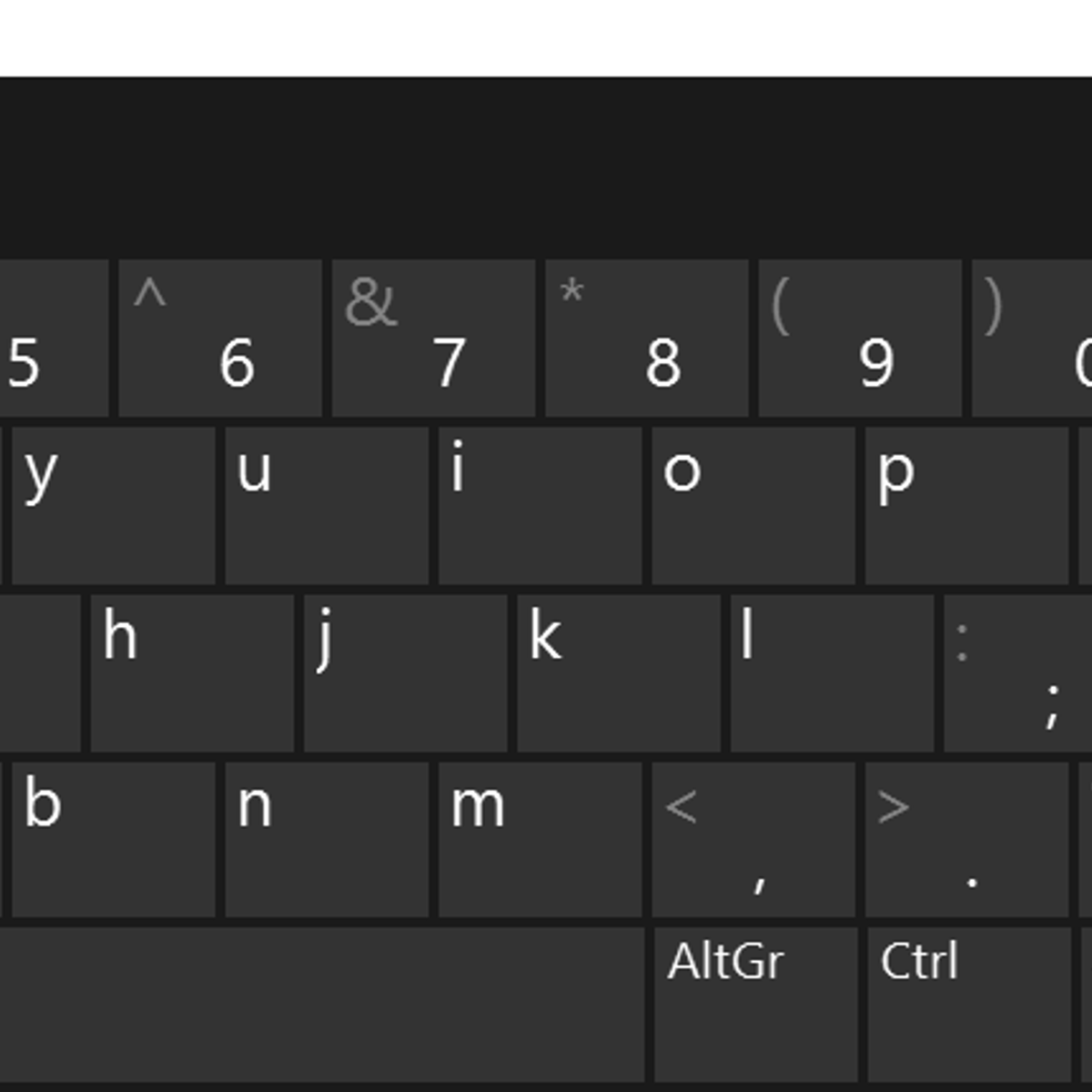 keyboard control for full screen mac