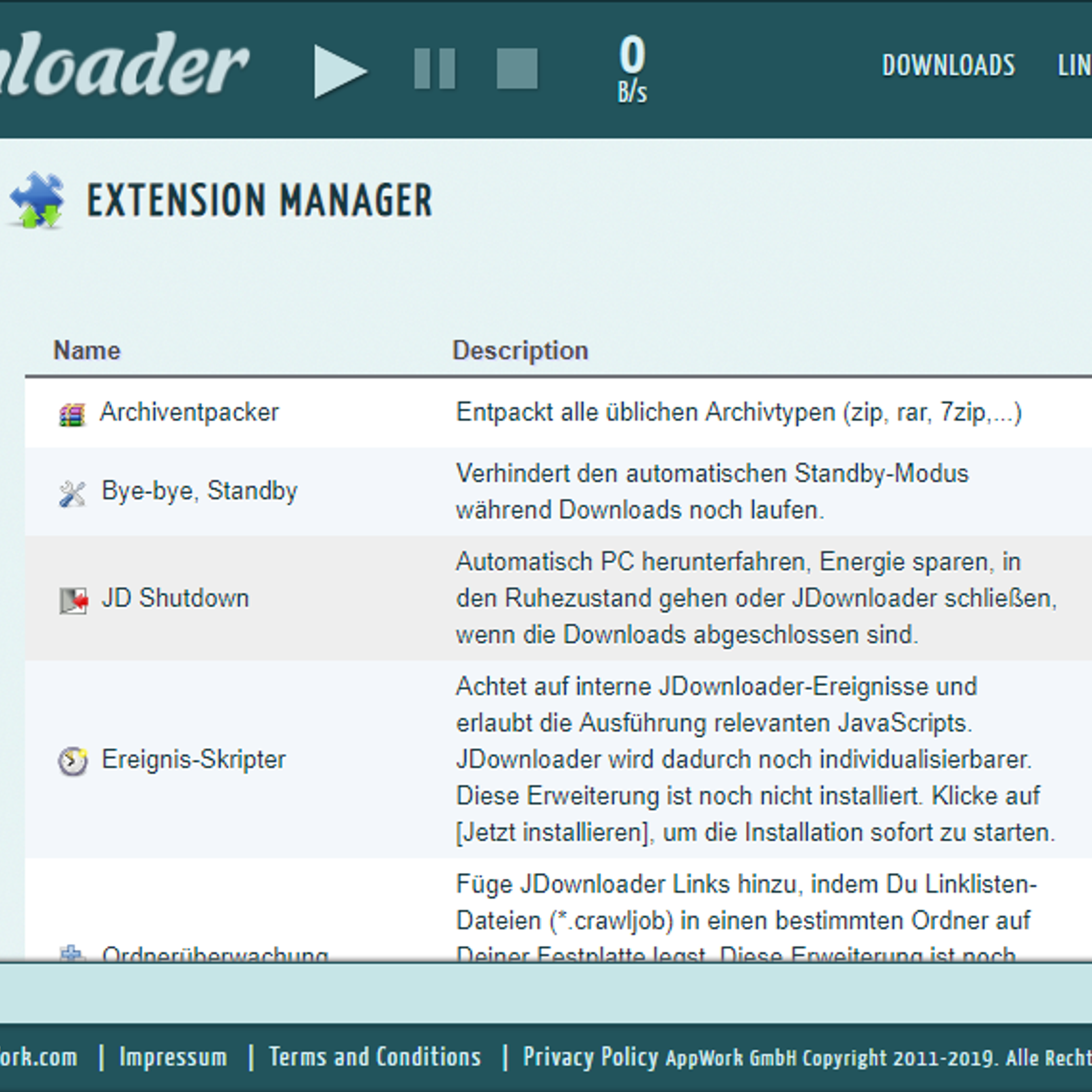 Myjdownloader browser extension chrome