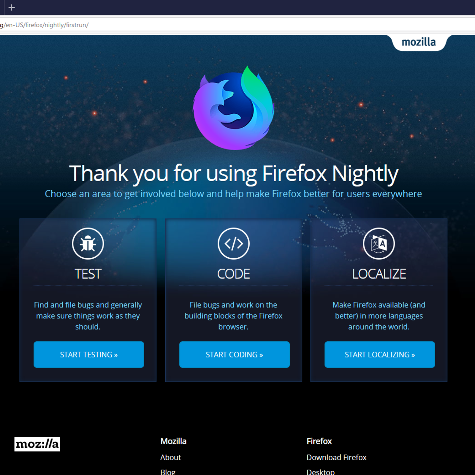 Firefox nightly
