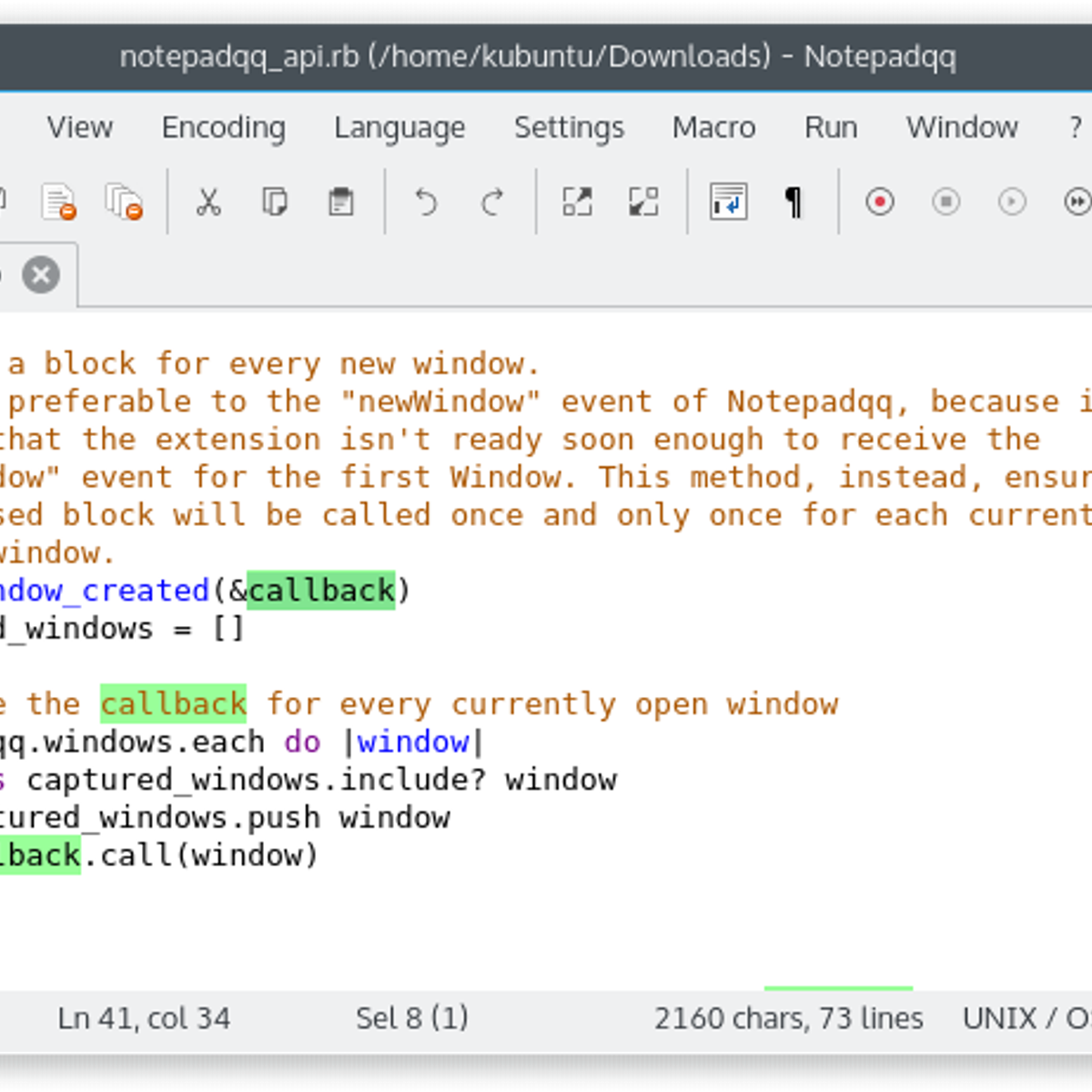 With each win. Notepadqq. Notepad++ для Ubuntu. Notepad QQ. Notepad++ (установить search Mode → Regular expression).