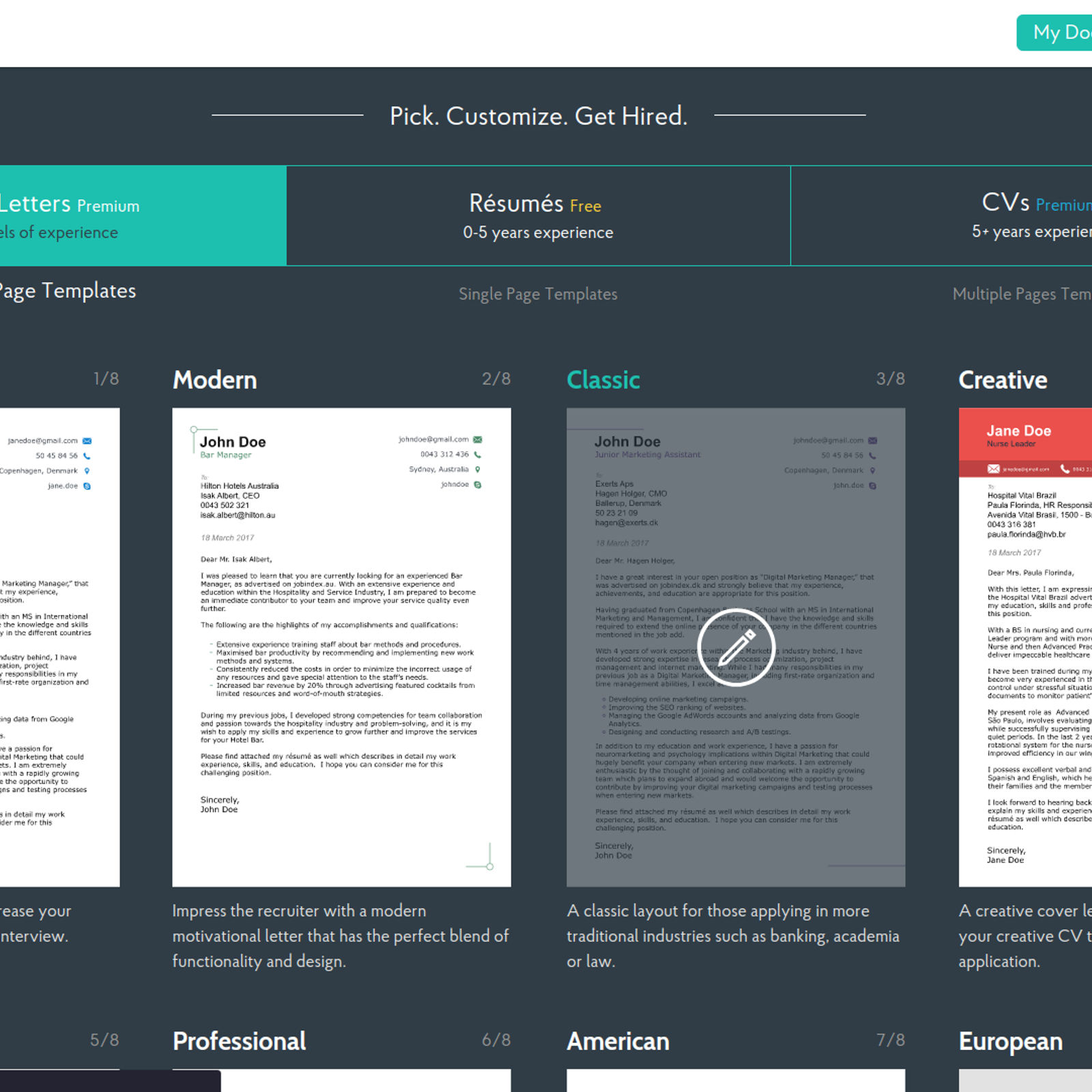 novorésumé alternatives and similar websites and apps
