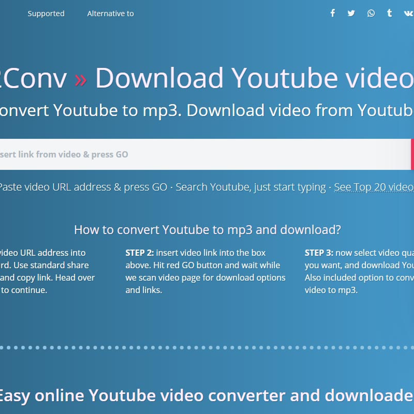 Online video converter 2Conv Alternatives and Similar Websites and Apps ...