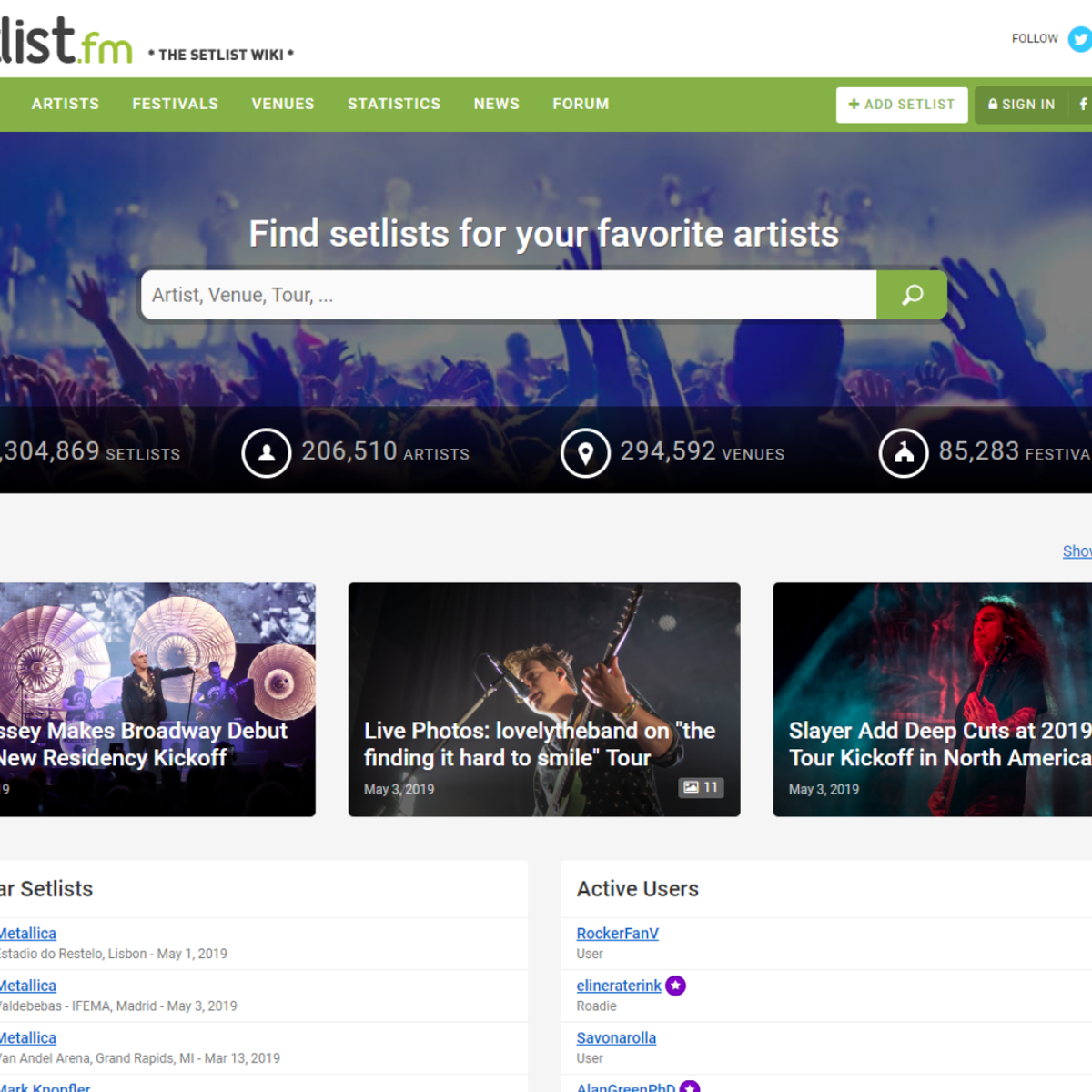 setlist.fm Alternatives and Similar Websites and Apps - AlternativeTo.net