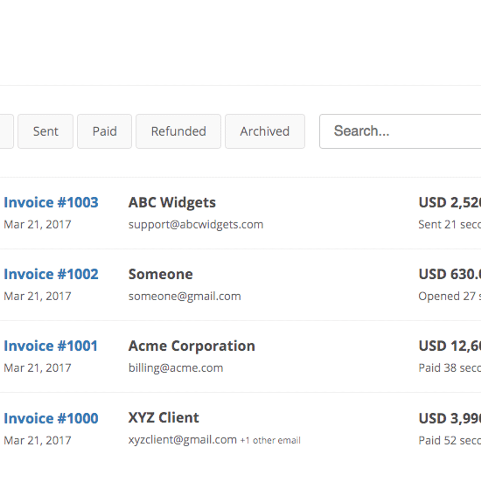 simple invoices alternatives and similar websites and apps