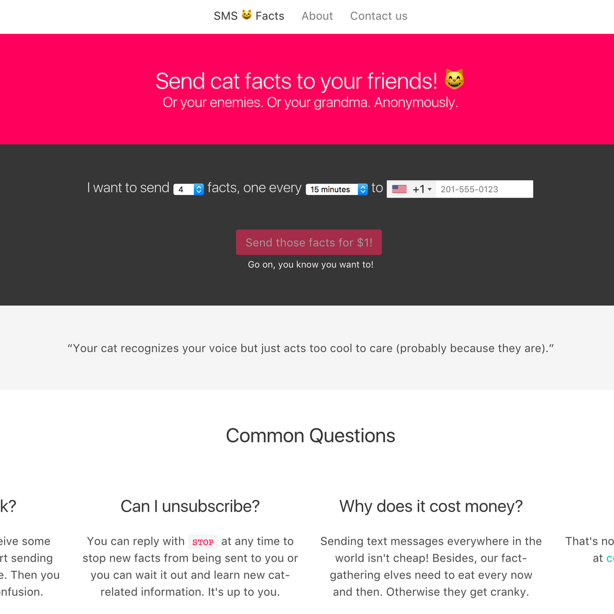 sms cat facts alternatives and similar websites and apps