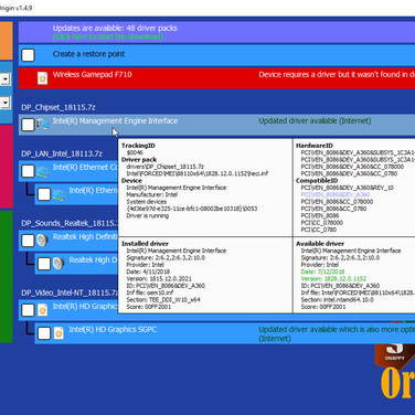 Origin drivers Origin drivers