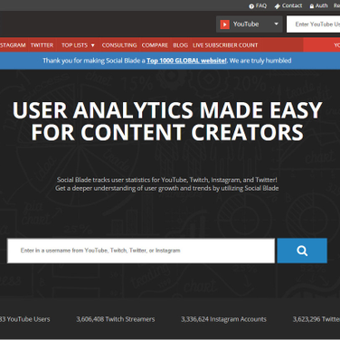 Socialblade Alternatives And Similar Software Alternativeto Net