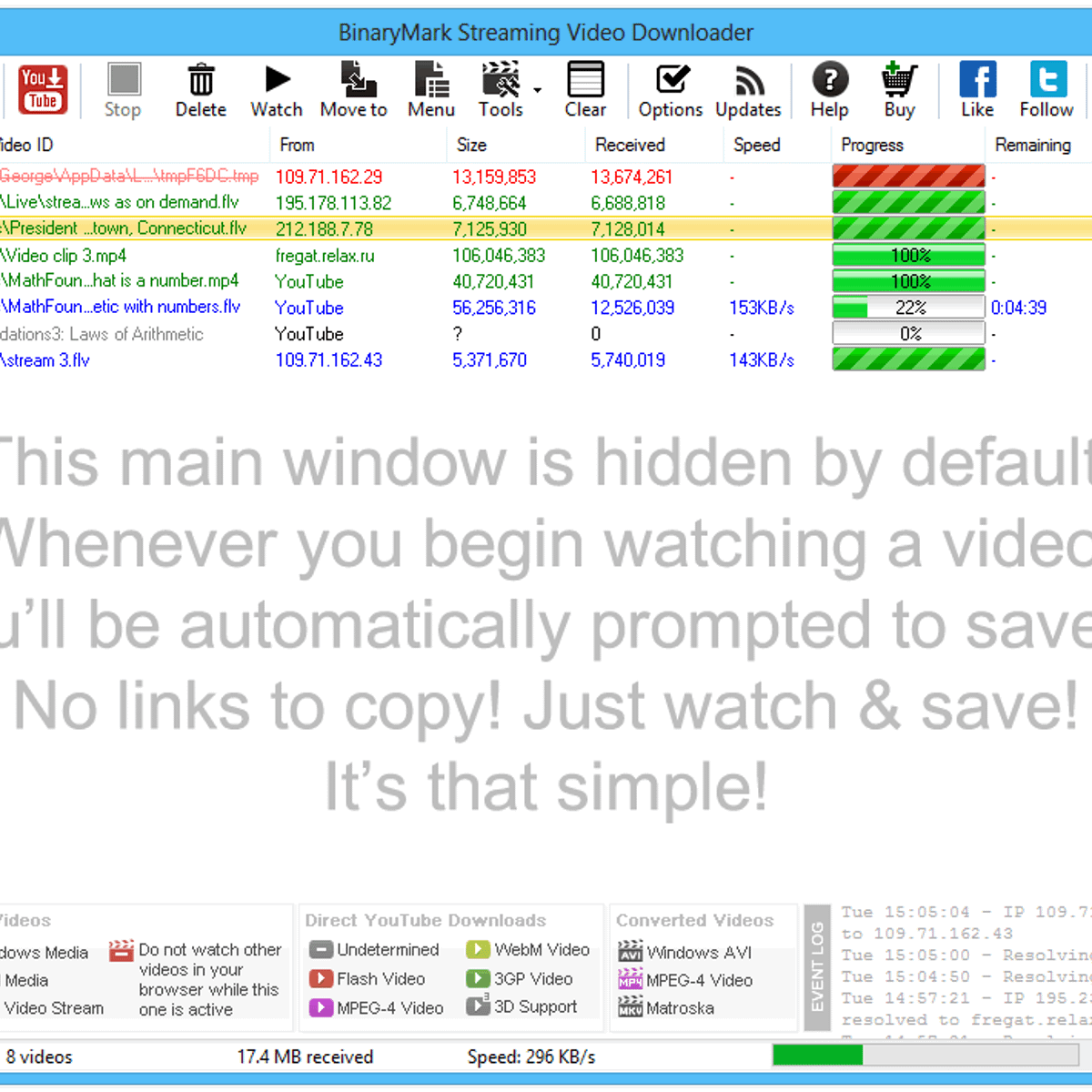 download streaming video