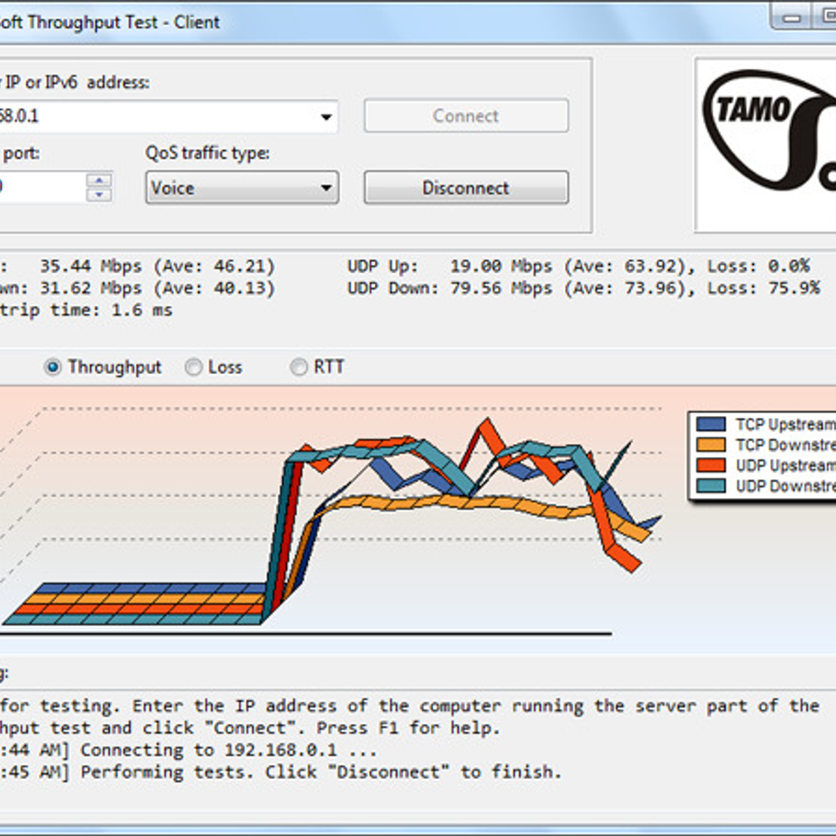 tamosoft throughput test