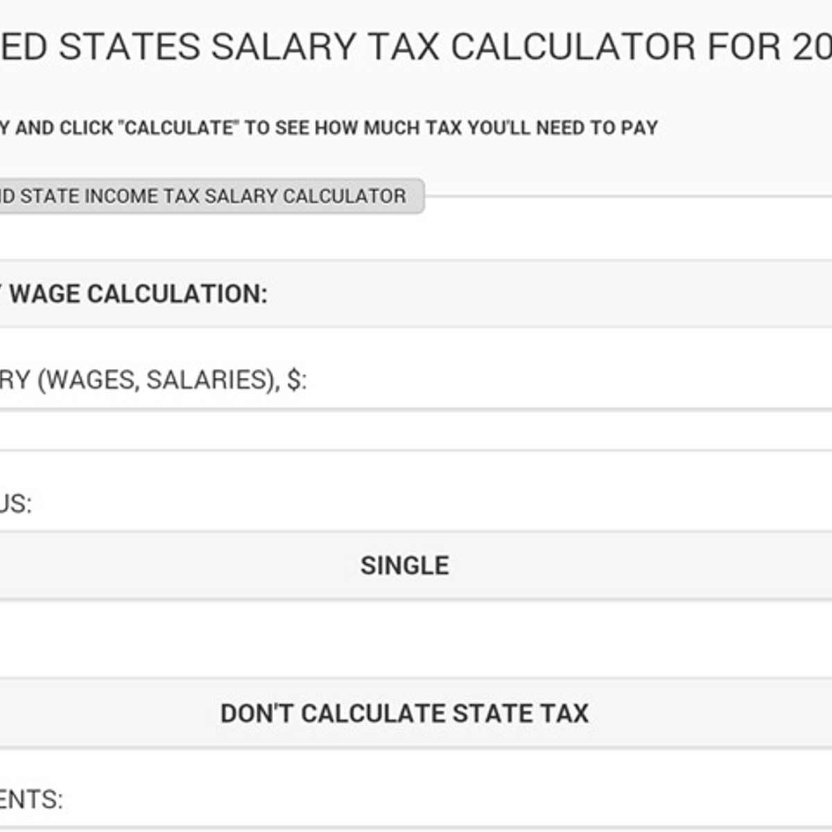 salary tax