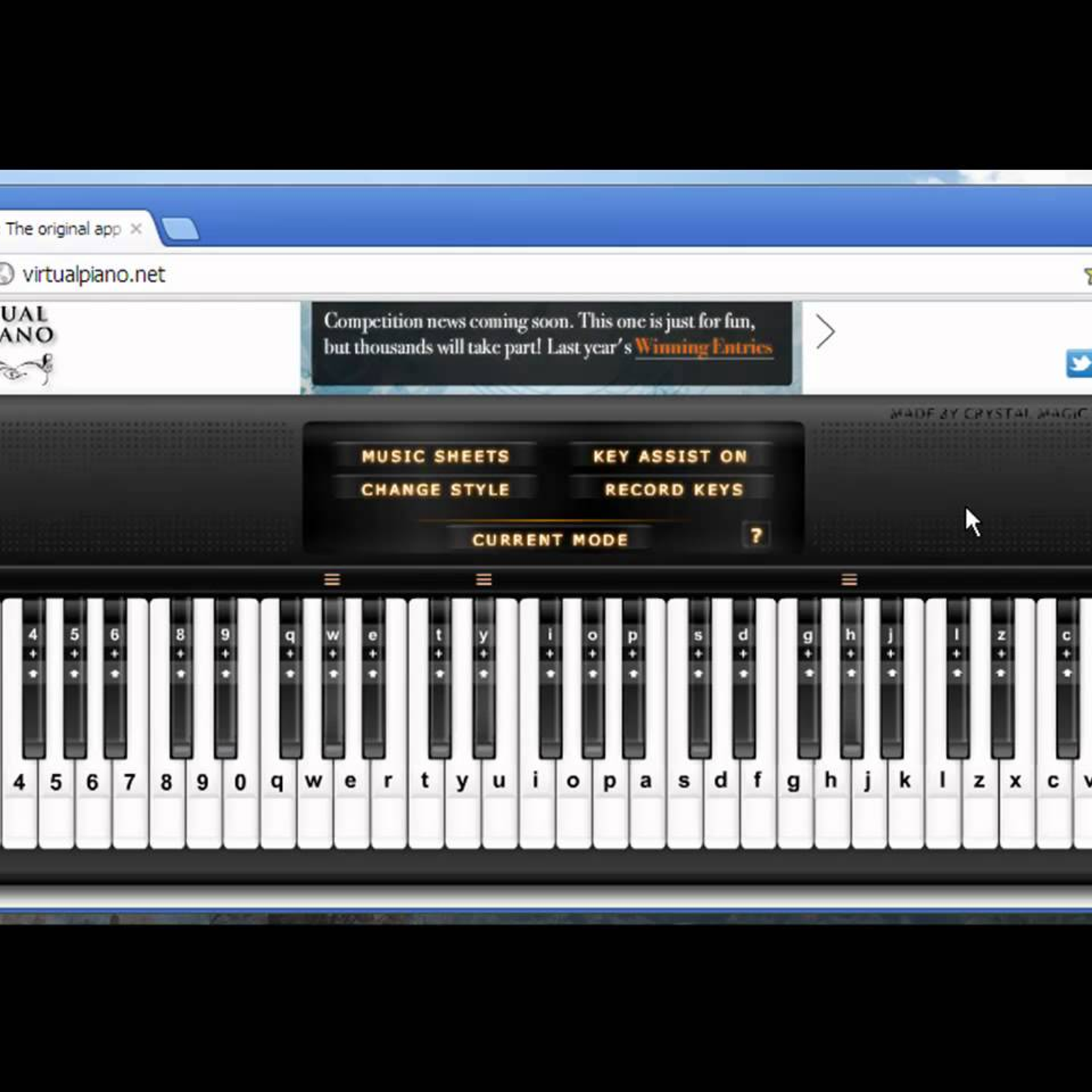 Virtual Piano Sheet Music